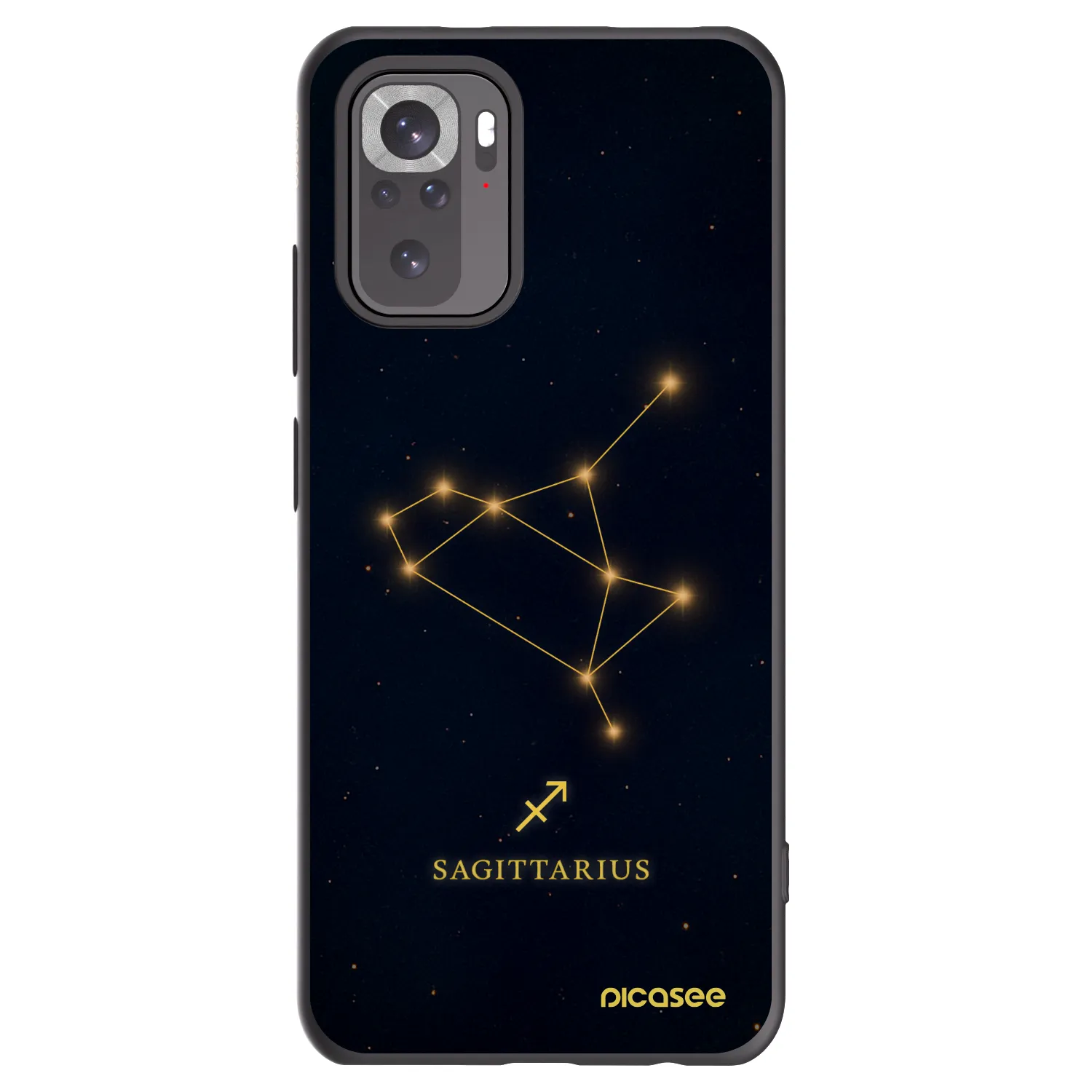Picasee silikonový černý obal pro Xiaomi Redmi Note 10S - SAGITTARIUS