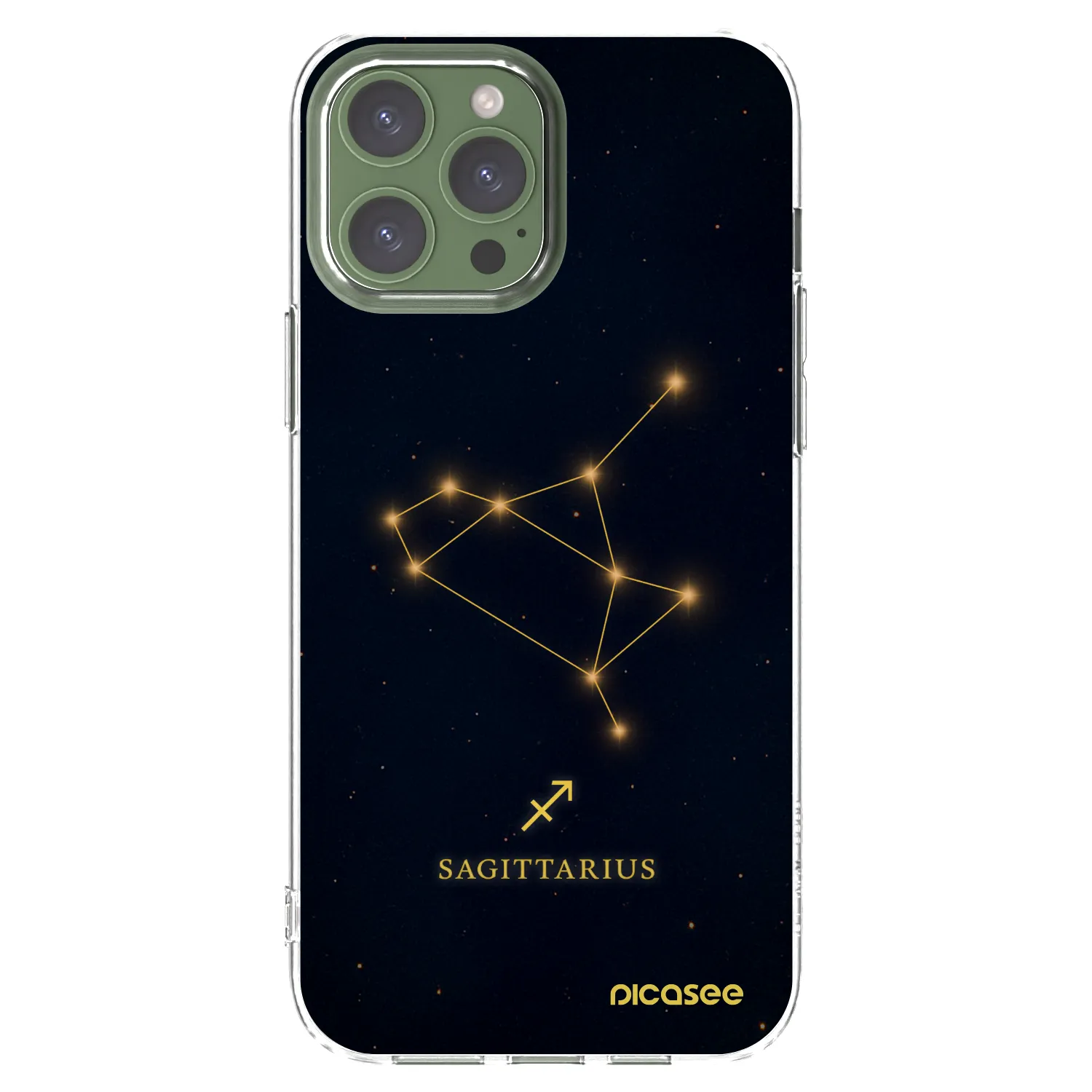 Picasee silikonový průhledný obal pro Apple iPhone 13 Pro Max - SAGITTARIUS