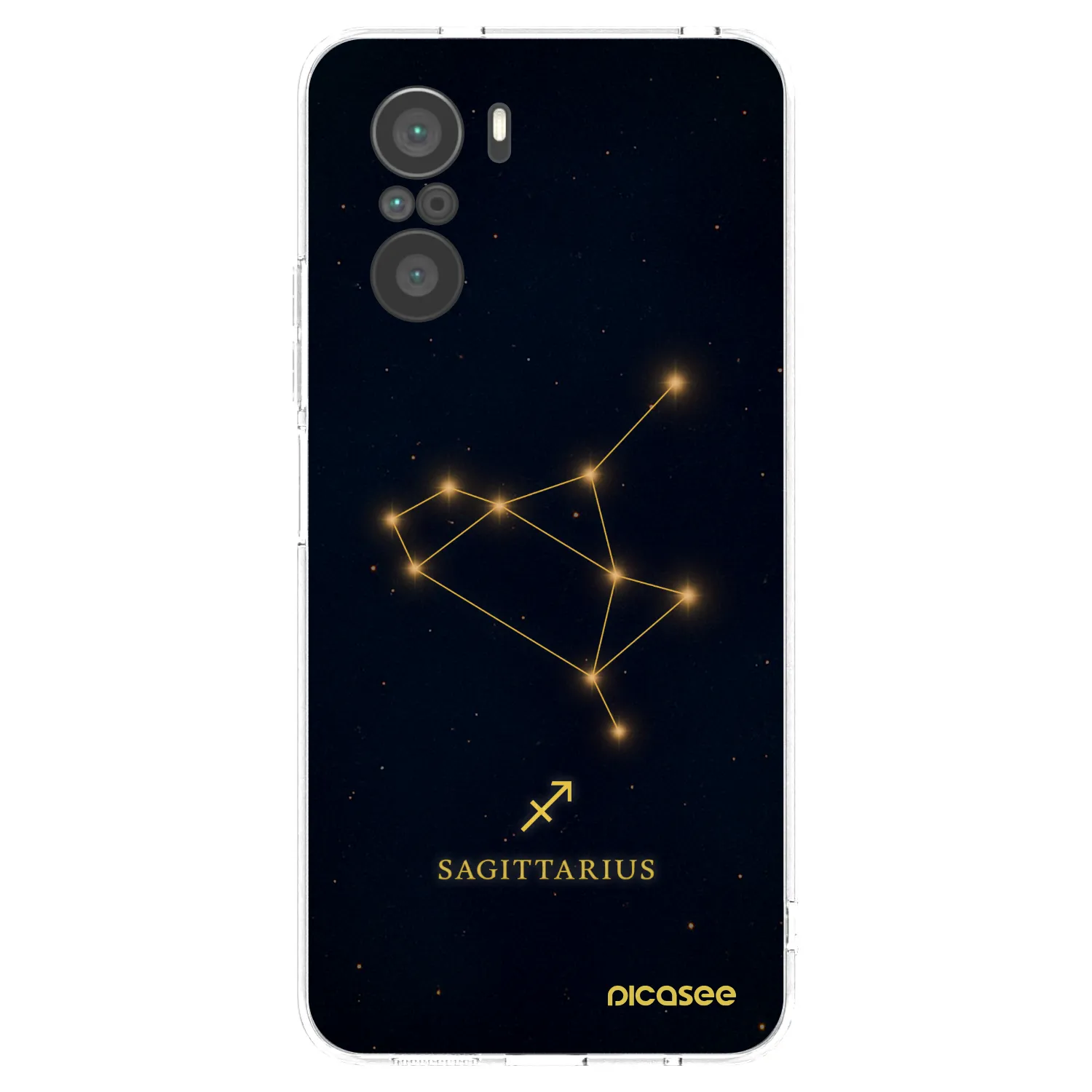 Picasee silikonový průhledný obal pro Xiaomi Poco F3 - SAGITTARIUS