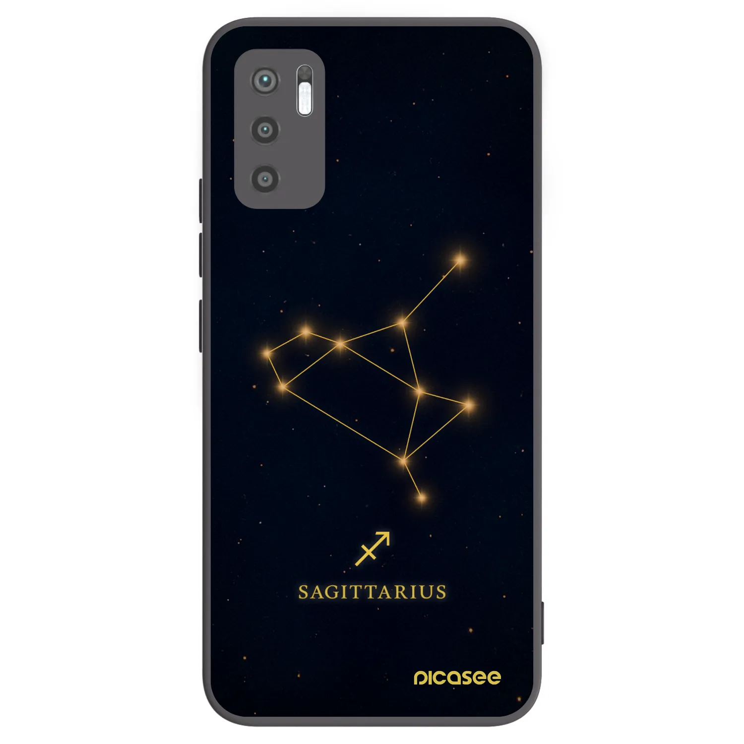 Picasee silikonový černý obal pro Xiaomi Redmi Note 10 5G - SAGITTARIUS