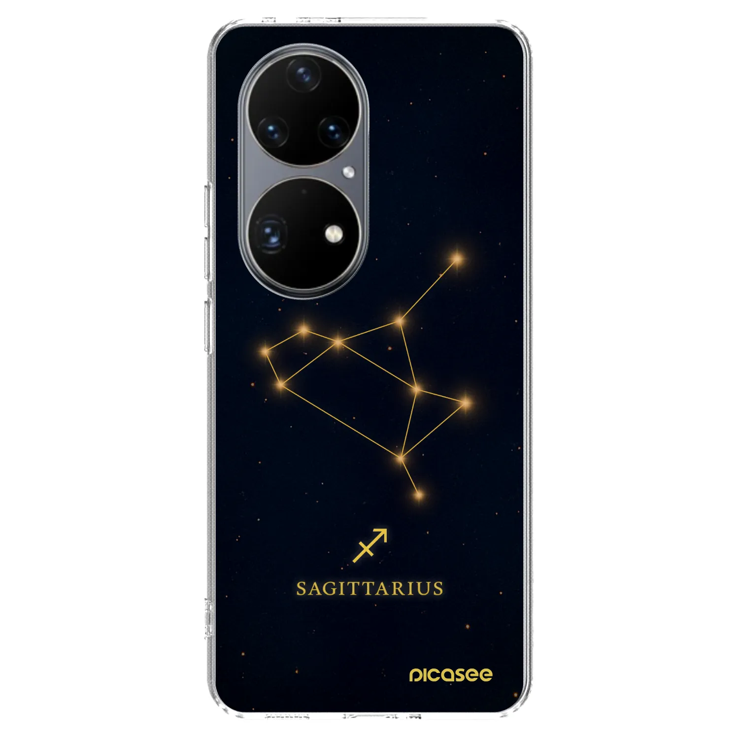 Picasee silikonový průhledný obal pro Huawei P50 - SAGITTARIUS