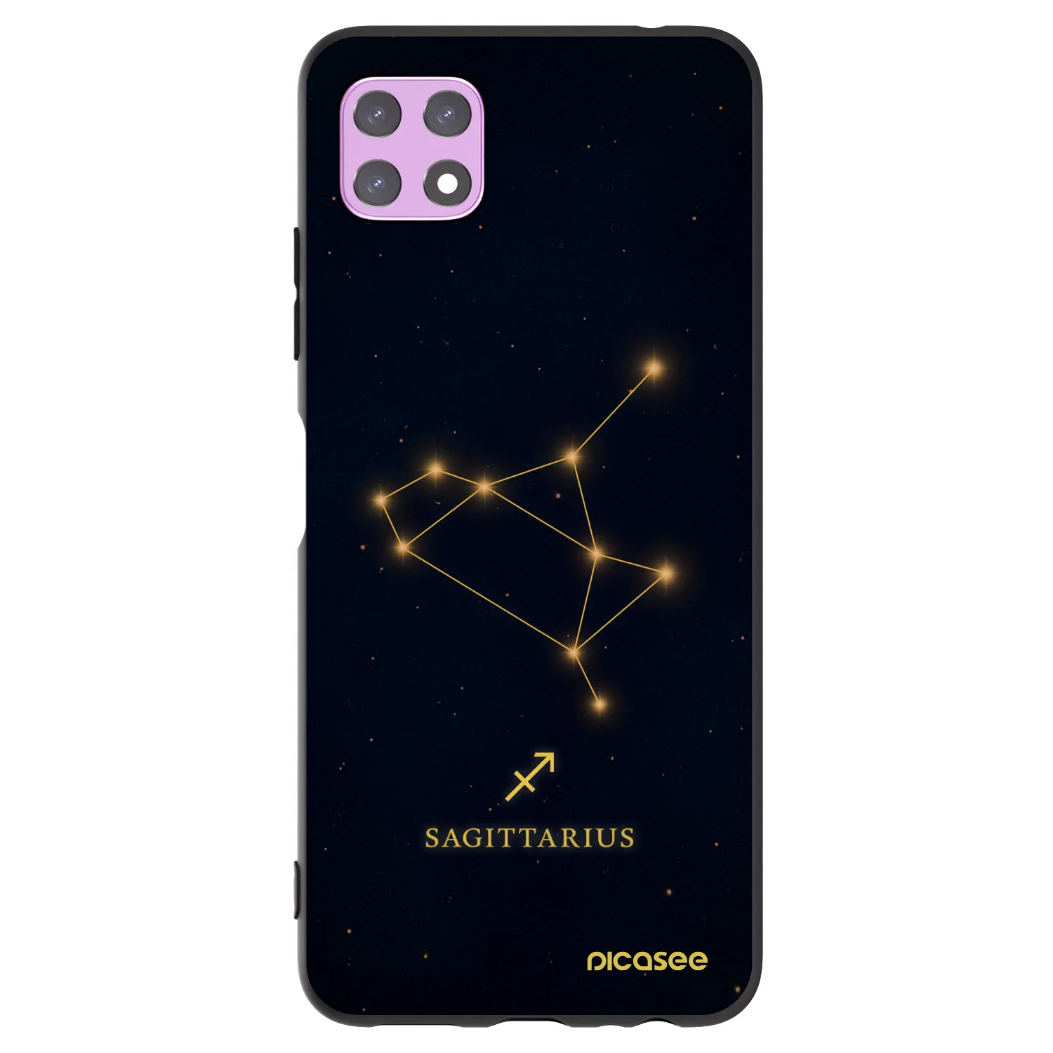 Picasee silikonový černý obal pro Samsung Galaxy A22 A226B 5G - SAGITTARIUS