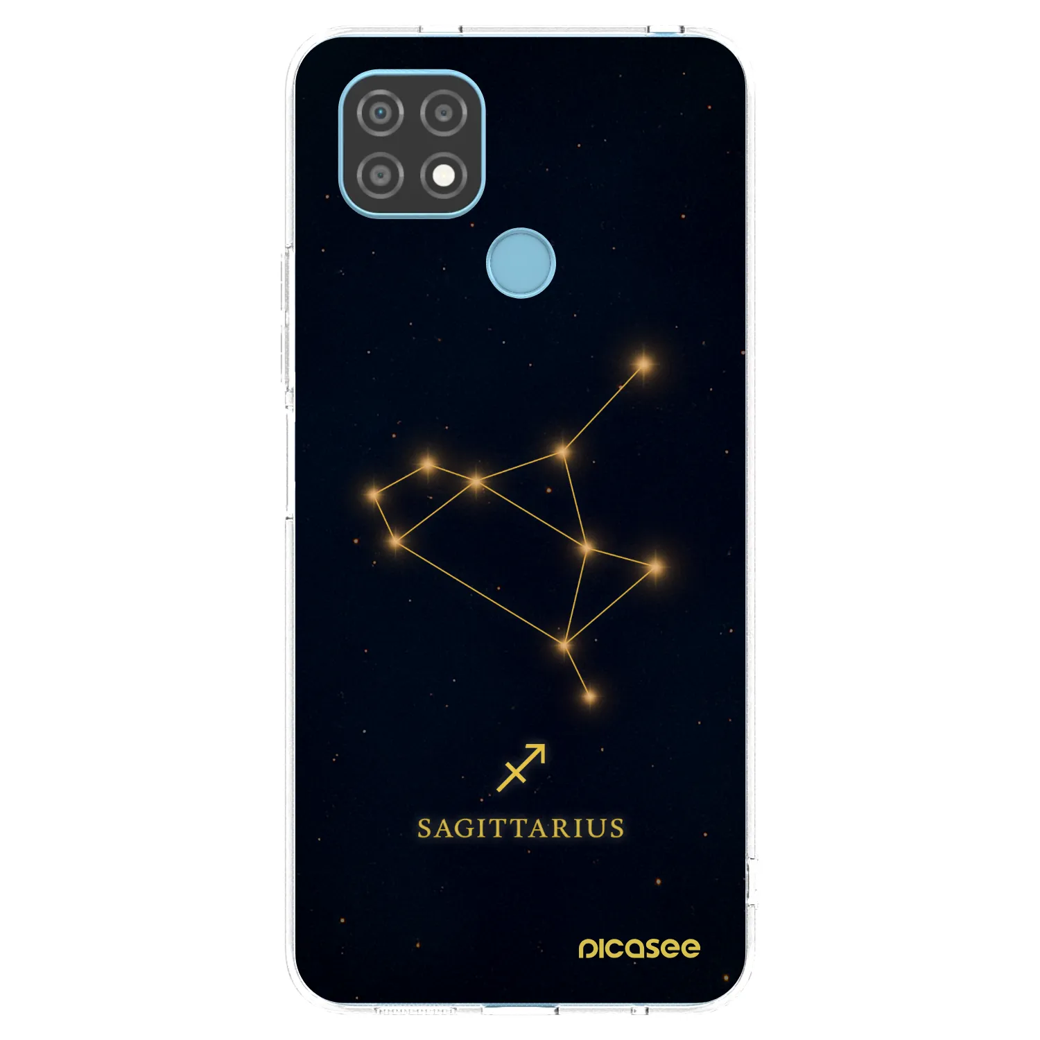 Picasee silikonový průhledný obal pro Realme C21 - SAGITTARIUS
