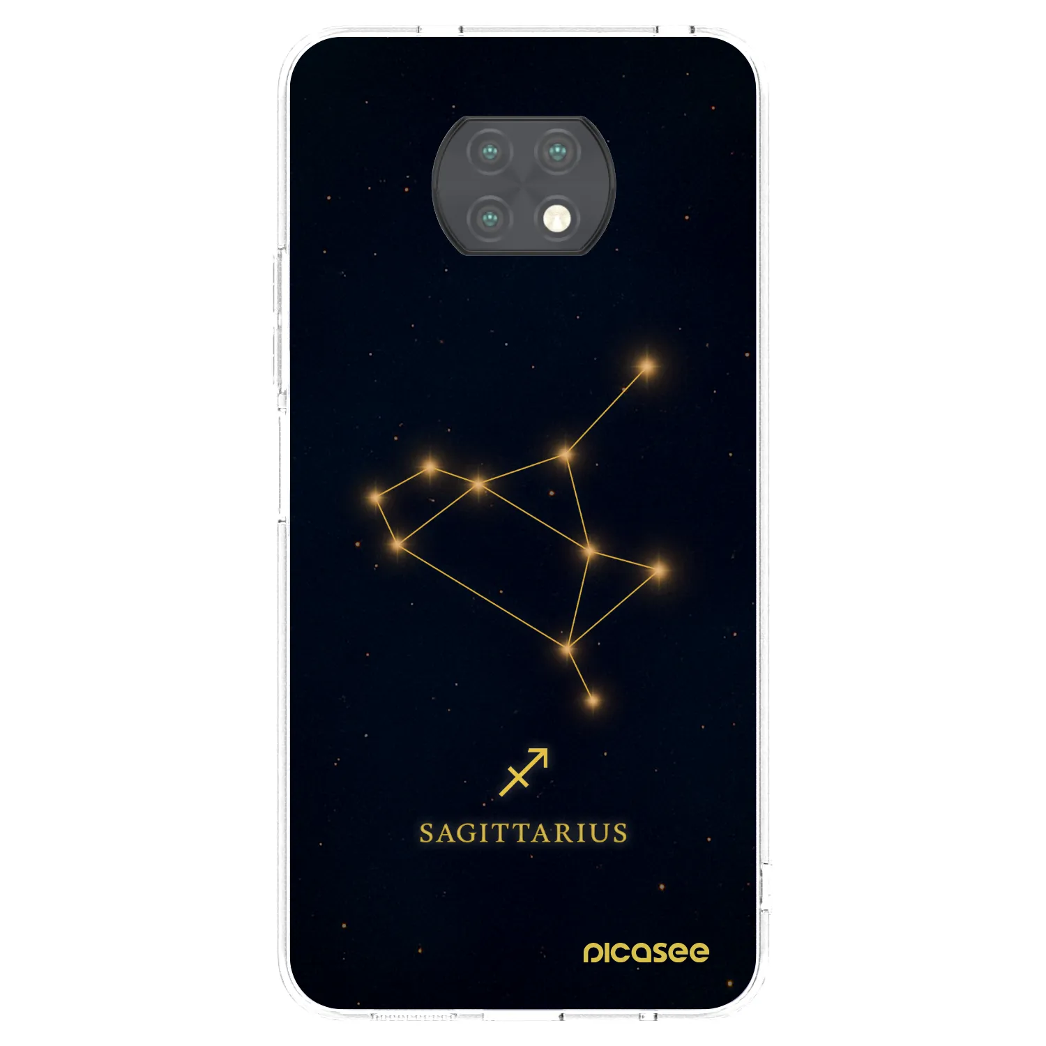 Picasee silikonový průhledný obal pro Xiaomi Redmi Note 9T - SAGITTARIUS