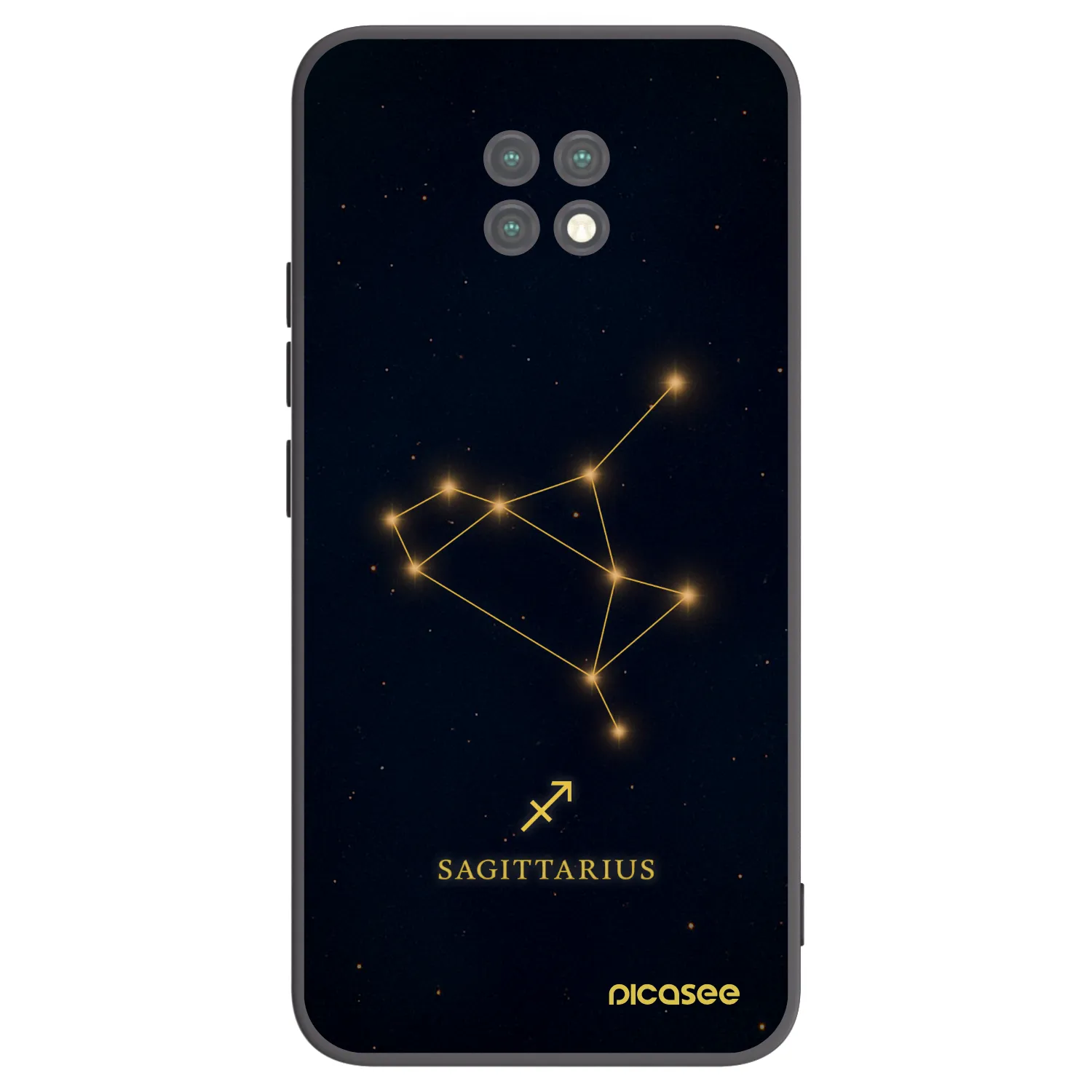 Picasee silikonový černý obal pro Xiaomi Redmi Note 9T - SAGITTARIUS