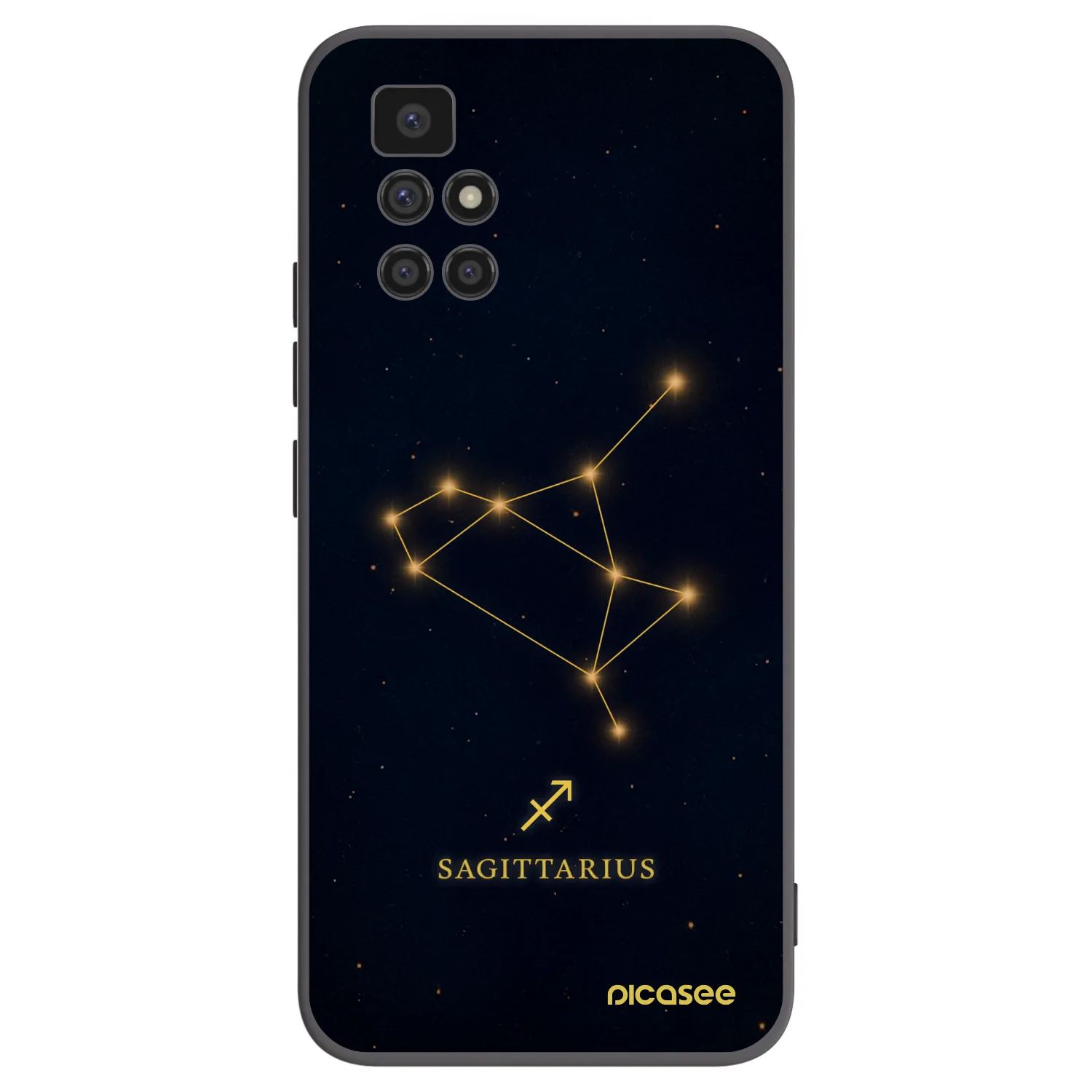 Picasee silikonový černý obal pro Xiaomi Redmi 10 - SAGITTARIUS