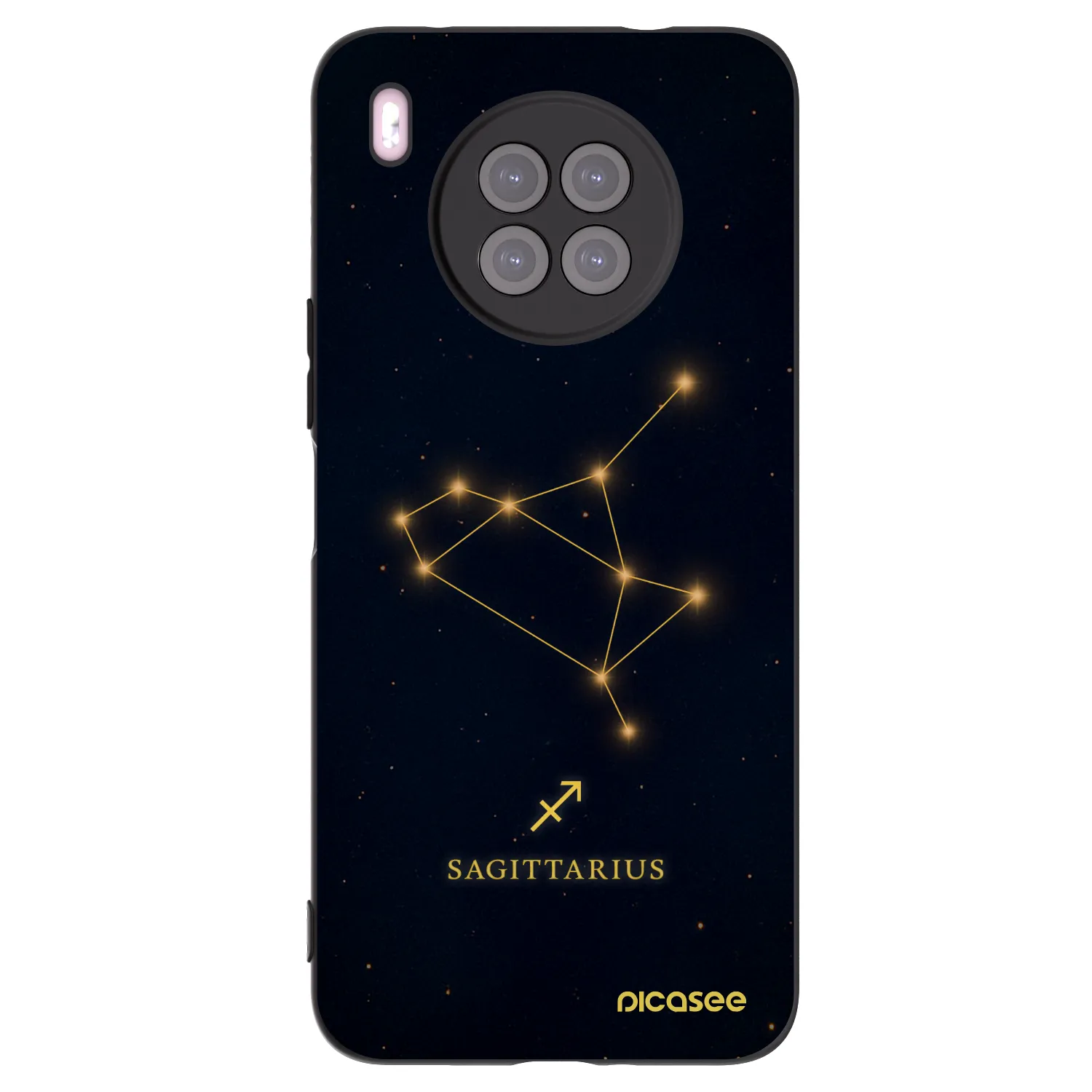Picasee silikonový černý obal pro Huawei Nova 8i - SAGITTARIUS