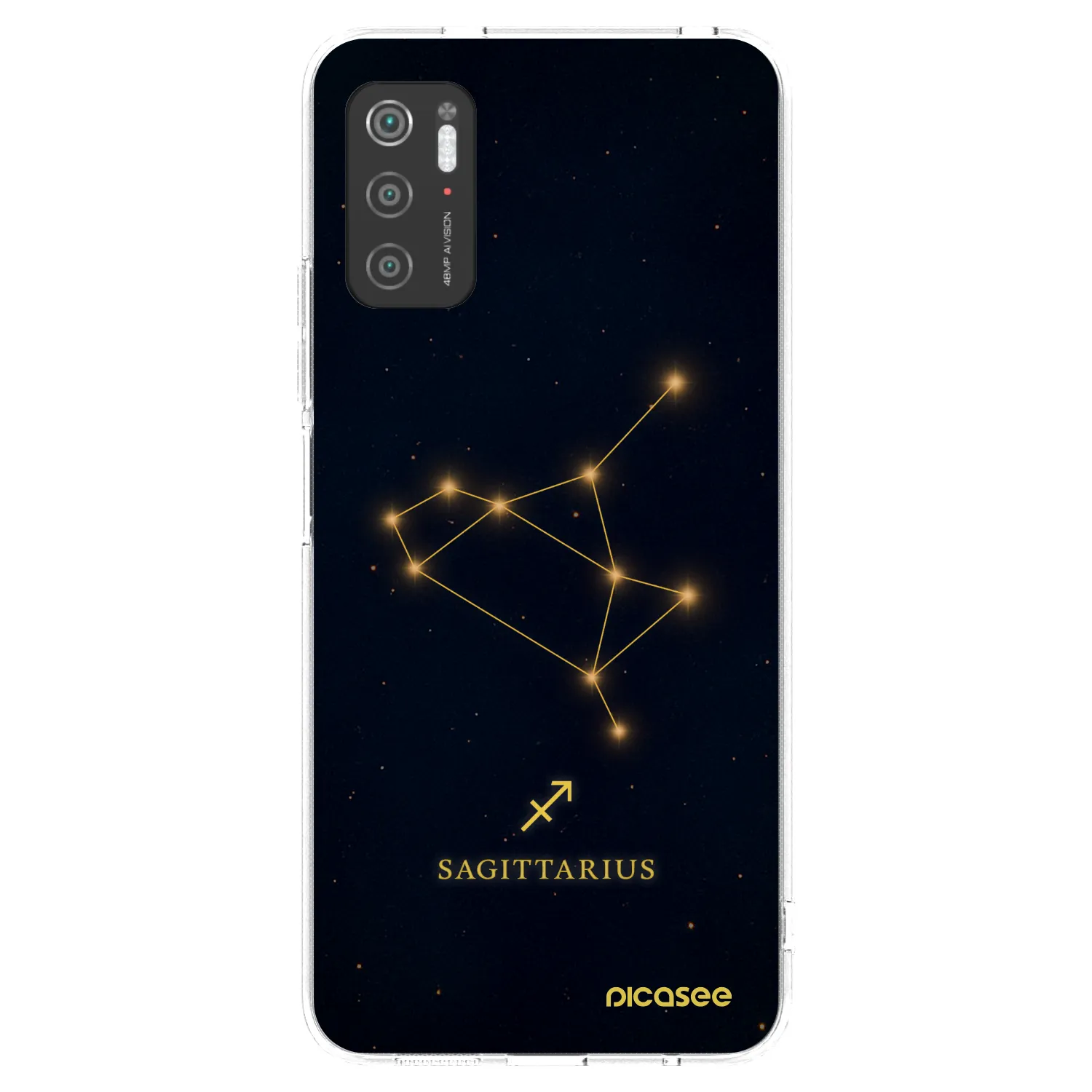 Picasee silikonový průhledný obal pro Xiaomi Poco M3 Pro 5G - SAGITTARIUS