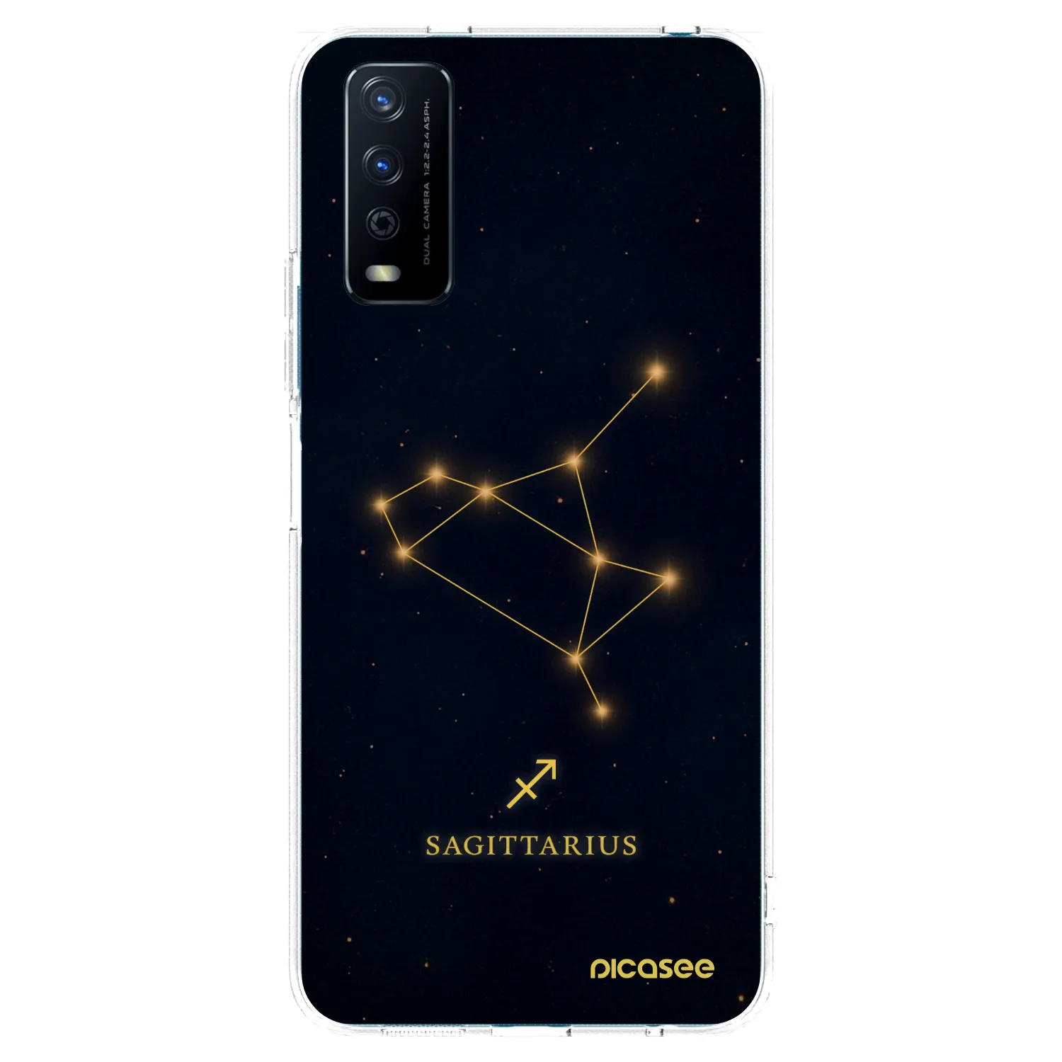 Picasee silikonový průhledný obal pro Vivo Y11s - SAGITTARIUS