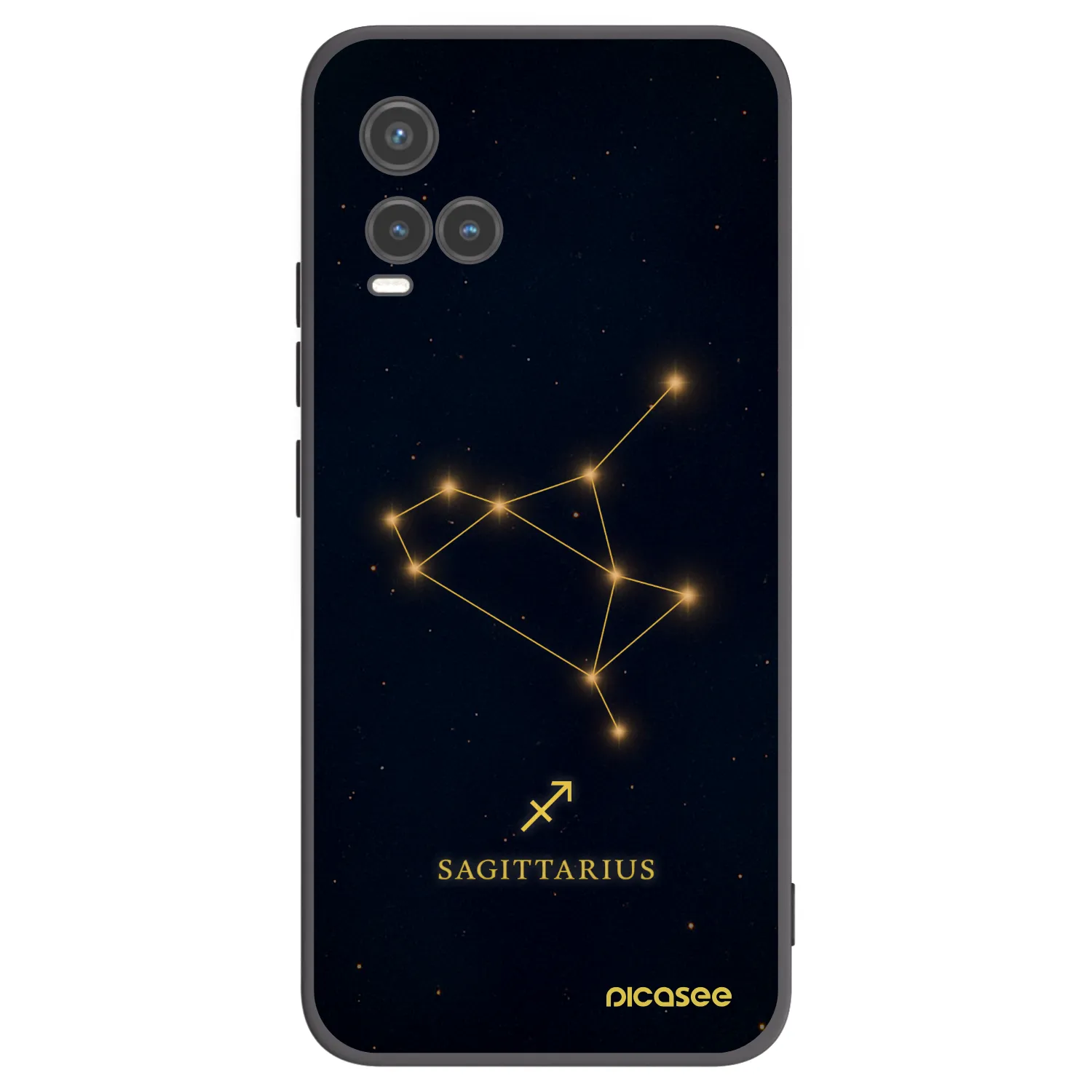 Picasee silikonový černý obal pro Vivo Y33s - SAGITTARIUS