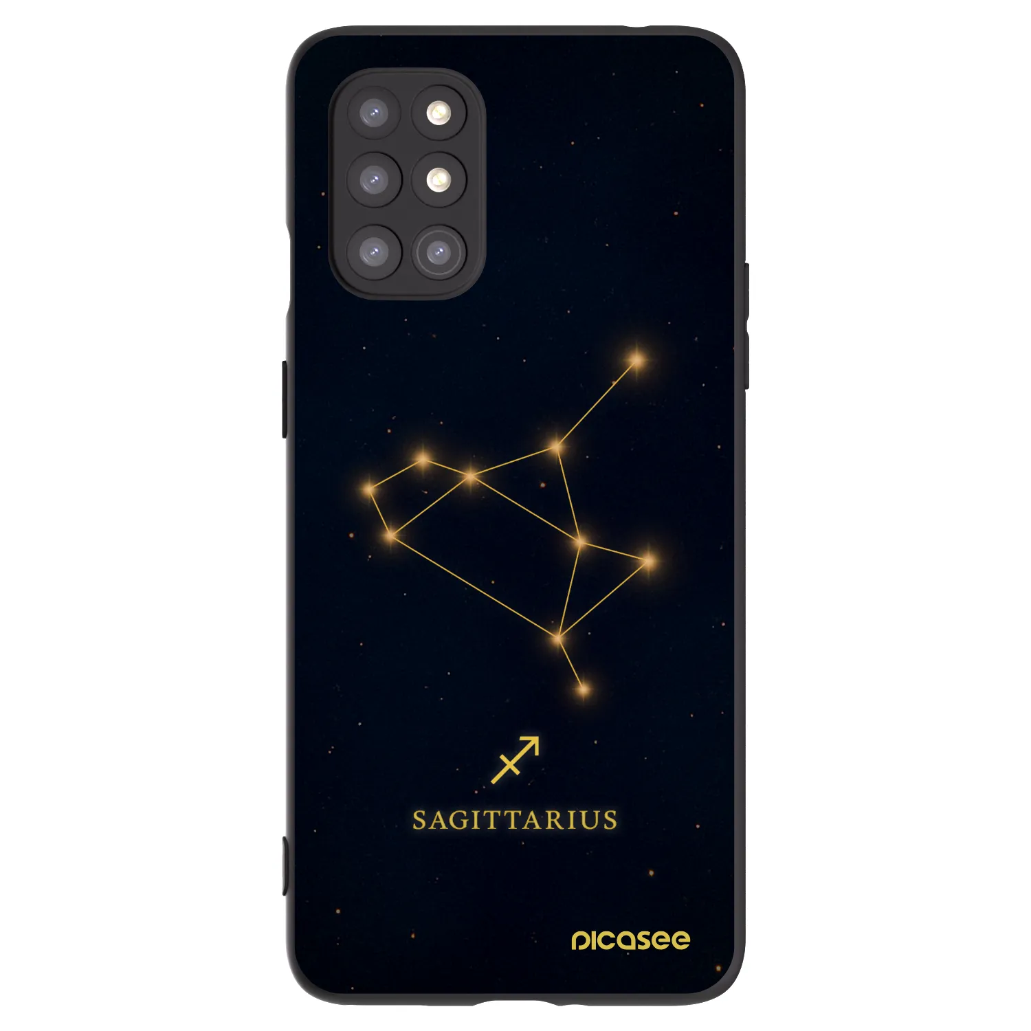 Picasee silikonový černý obal pro OnePlus 8T - SAGITTARIUS