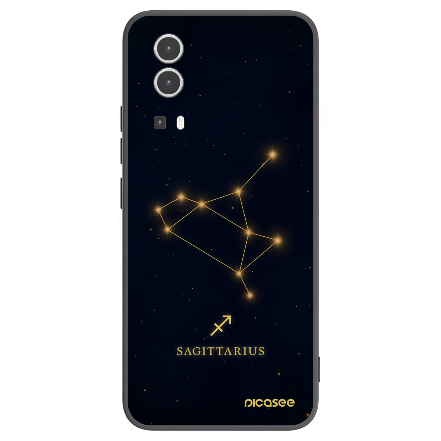 Picasee silikonový černý obal pro Vivo Y72 5G - SAGITTARIUS