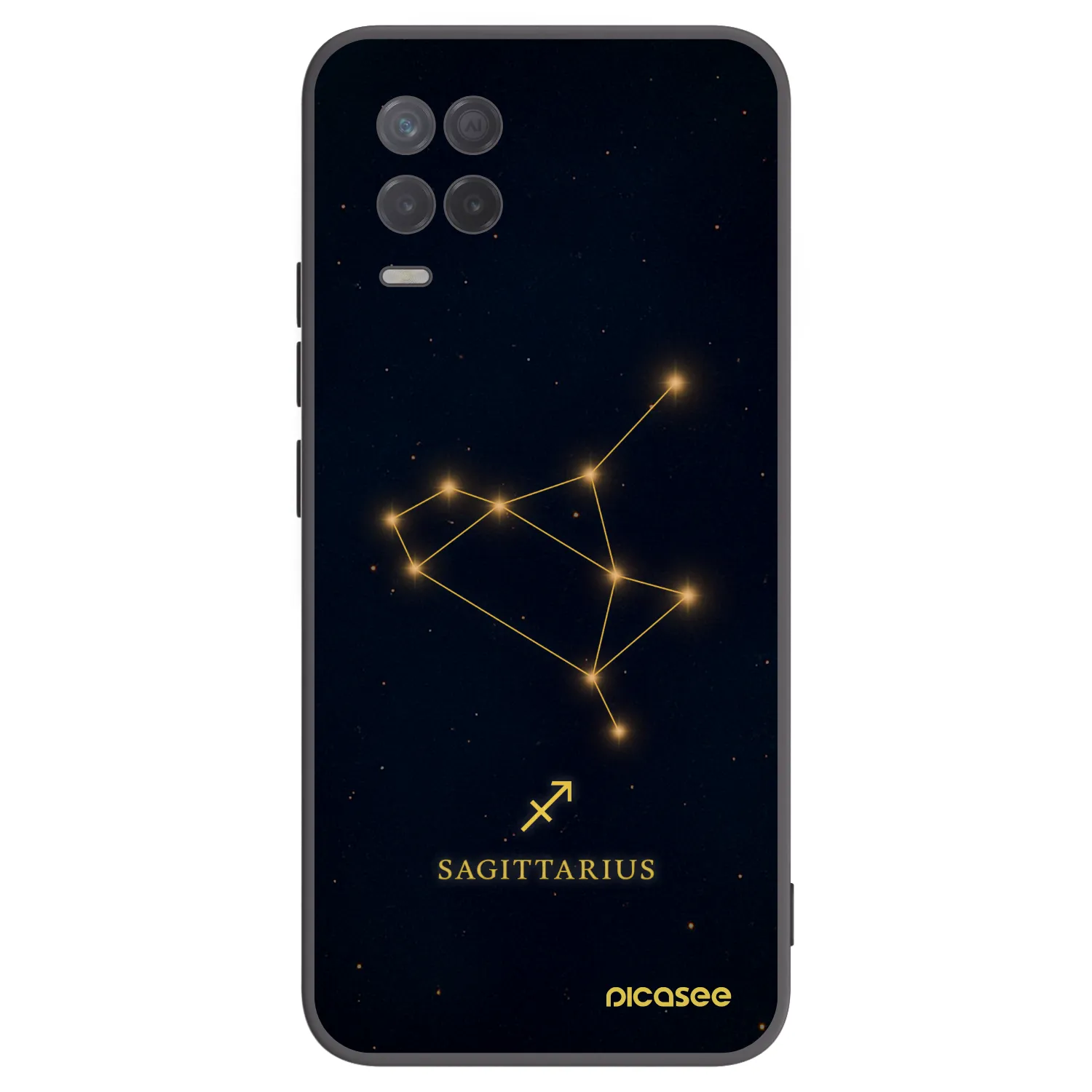 Picasee silikonový černý obal pro Realme 8 5G - SAGITTARIUS