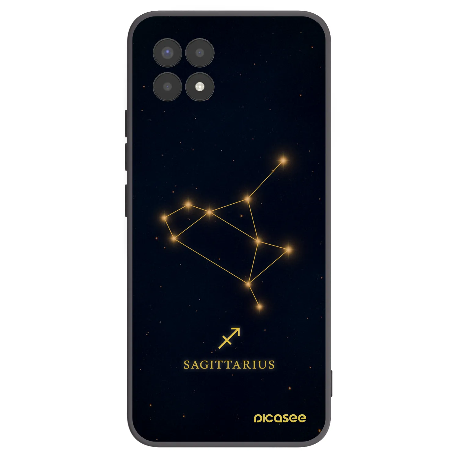 Picasee silikonový černý obal pro Realme 8i - SAGITTARIUS