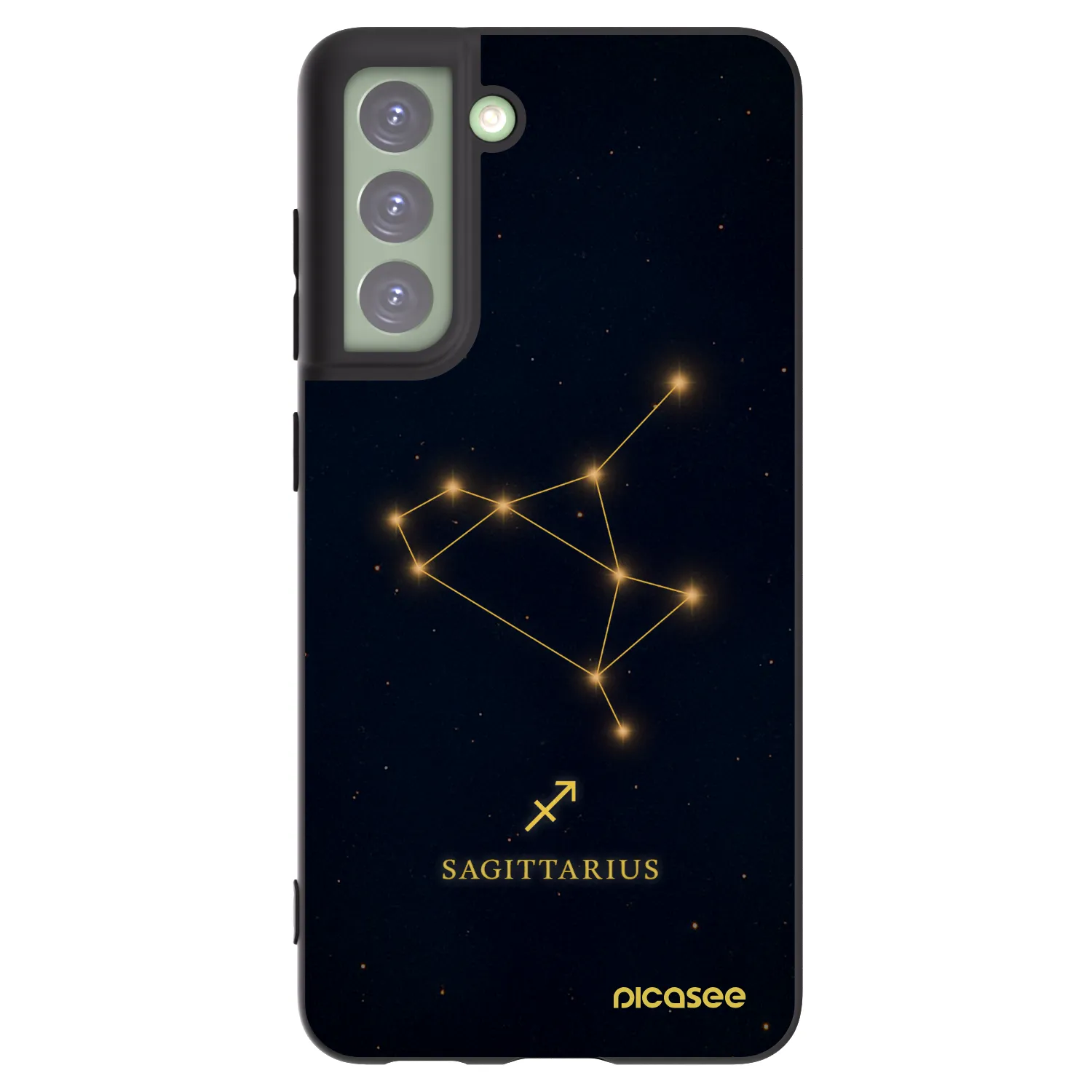 Picasee silikonový černý obal pro Samsung Galaxy S21 FE 5G - SAGITTARIUS