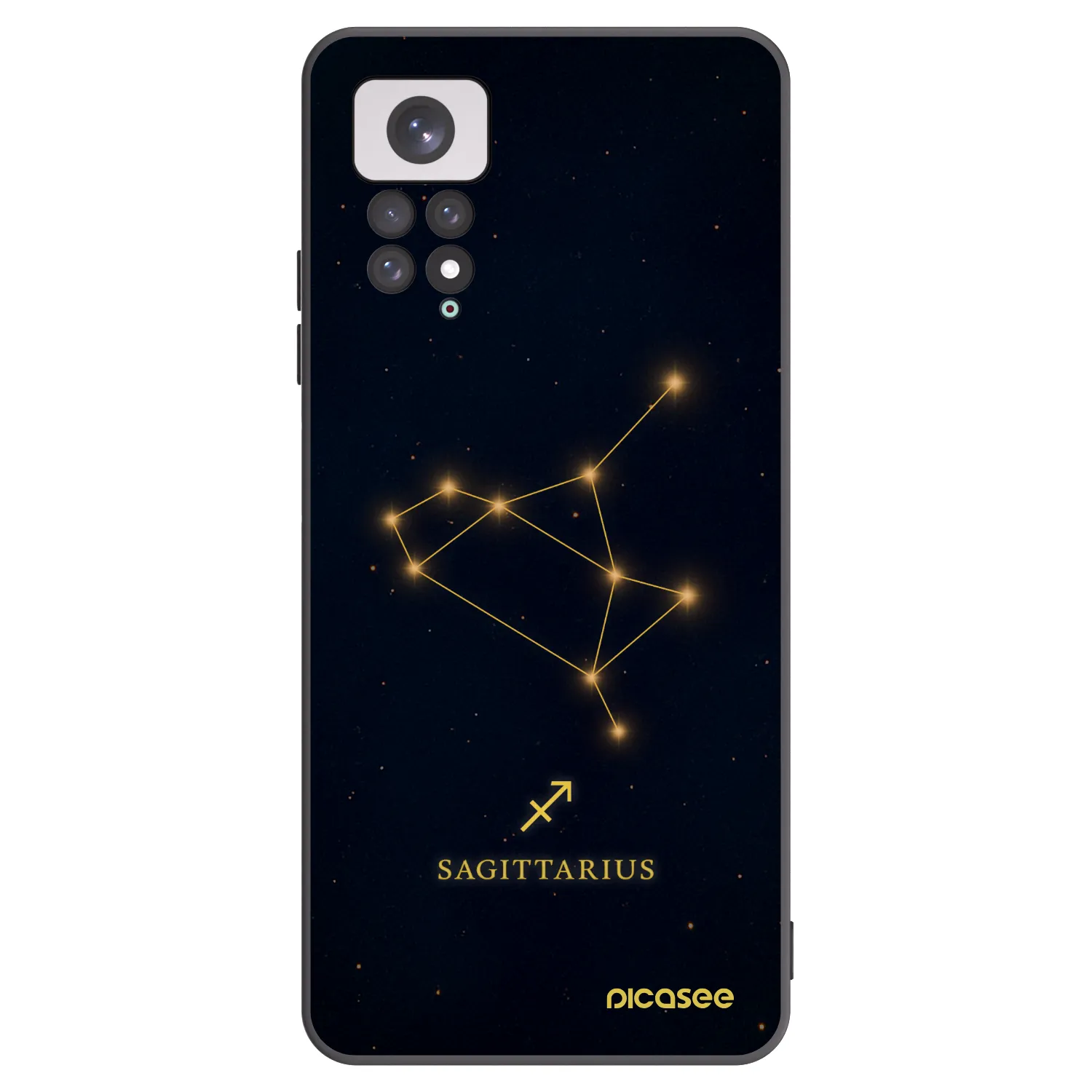 Picasee silikonový černý obal pro Xiaomi Redmi Note 11 - SAGITTARIUS