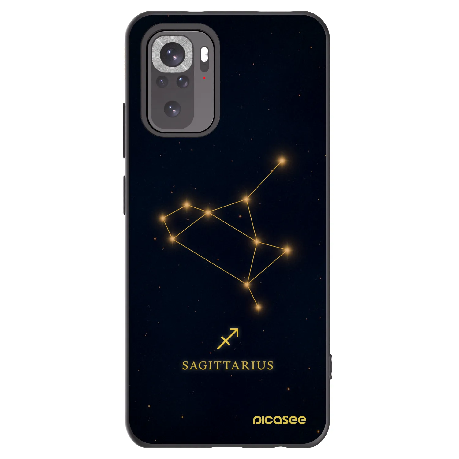 Picasee silikonový černý obal pro Xiaomi Redmi Note 11S 4G - SAGITTARIUS