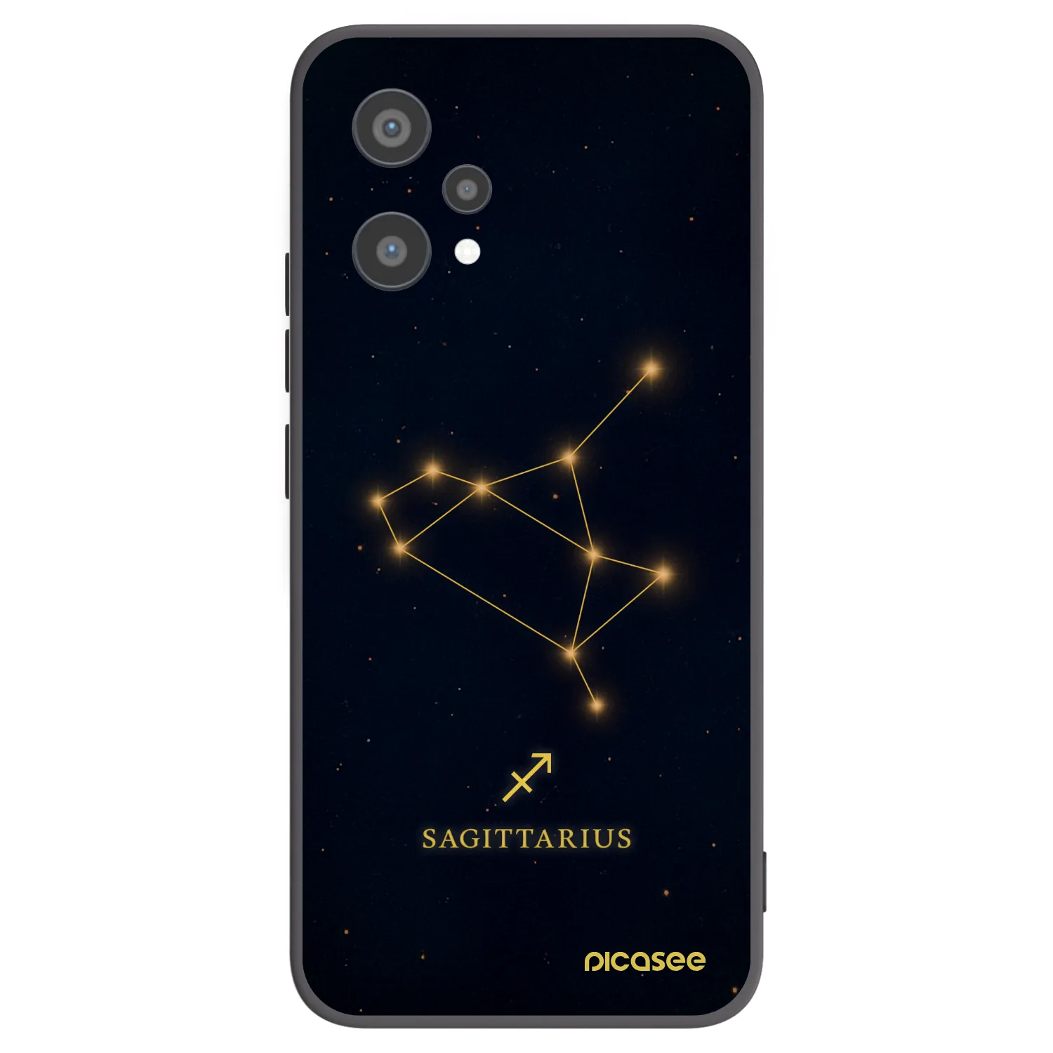 Picasee silikonový černý obal pro Realme 9 Pro 5G - SAGITTARIUS