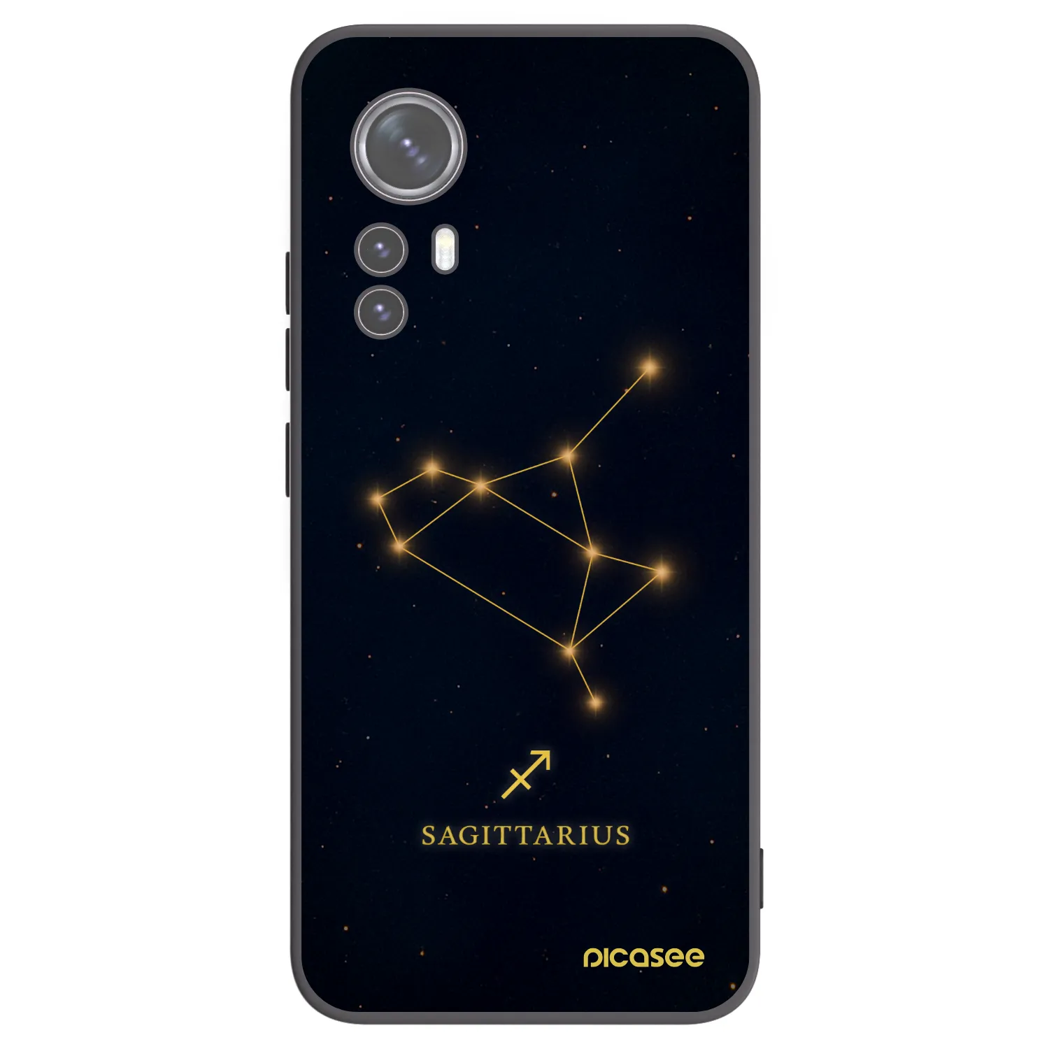 Picasee silikonový černý obal pro Xiaomi 12 - SAGITTARIUS