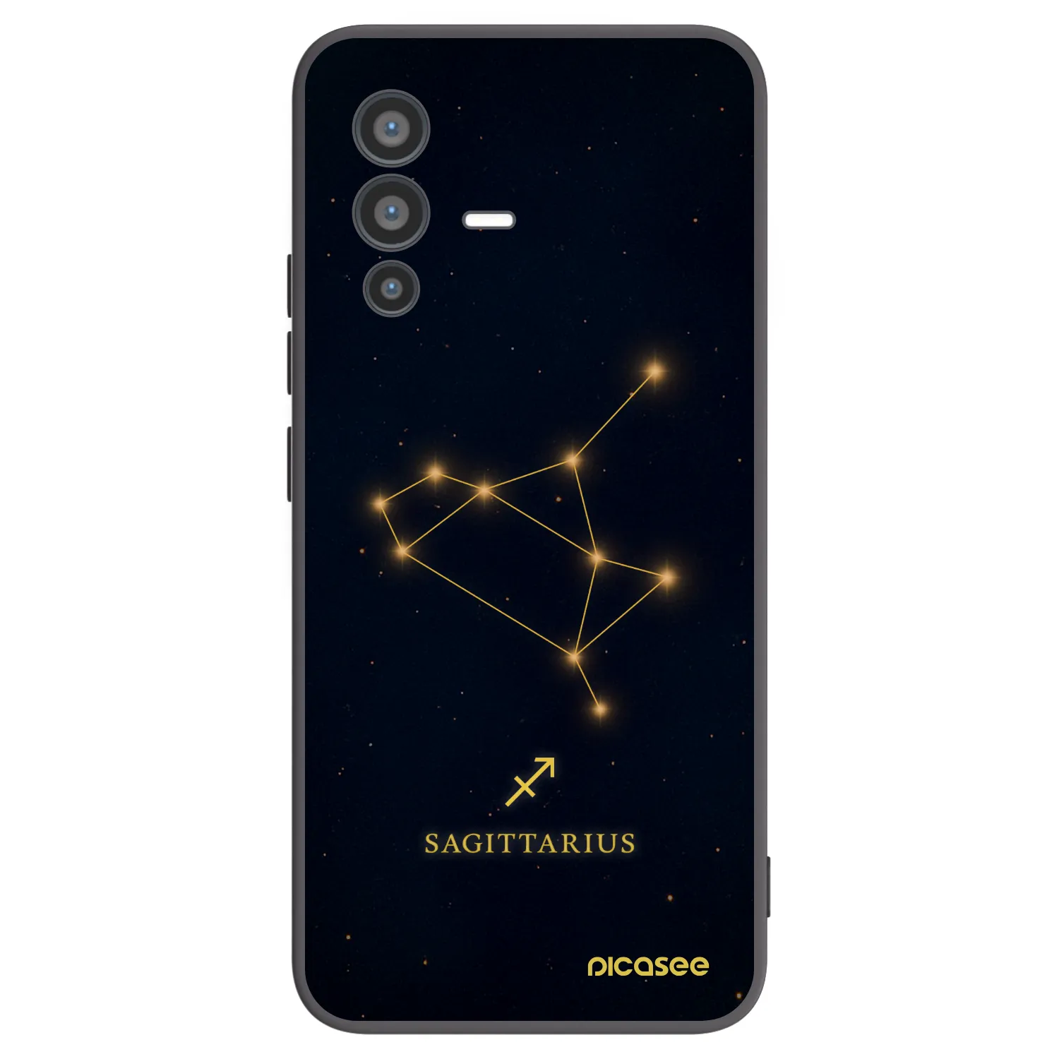 Picasee silikonový černý obal pro Vivo V23 5G - SAGITTARIUS