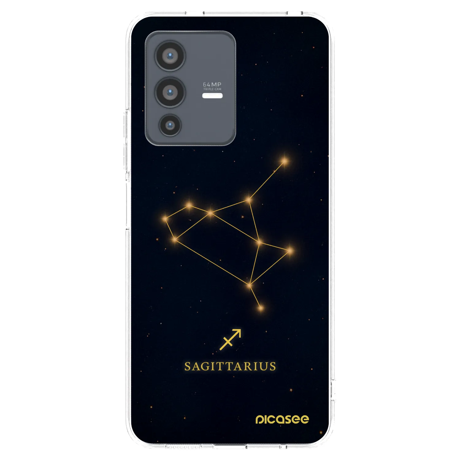 Picasee silikonový průhledný obal pro Vivo V23 5G - SAGITTARIUS