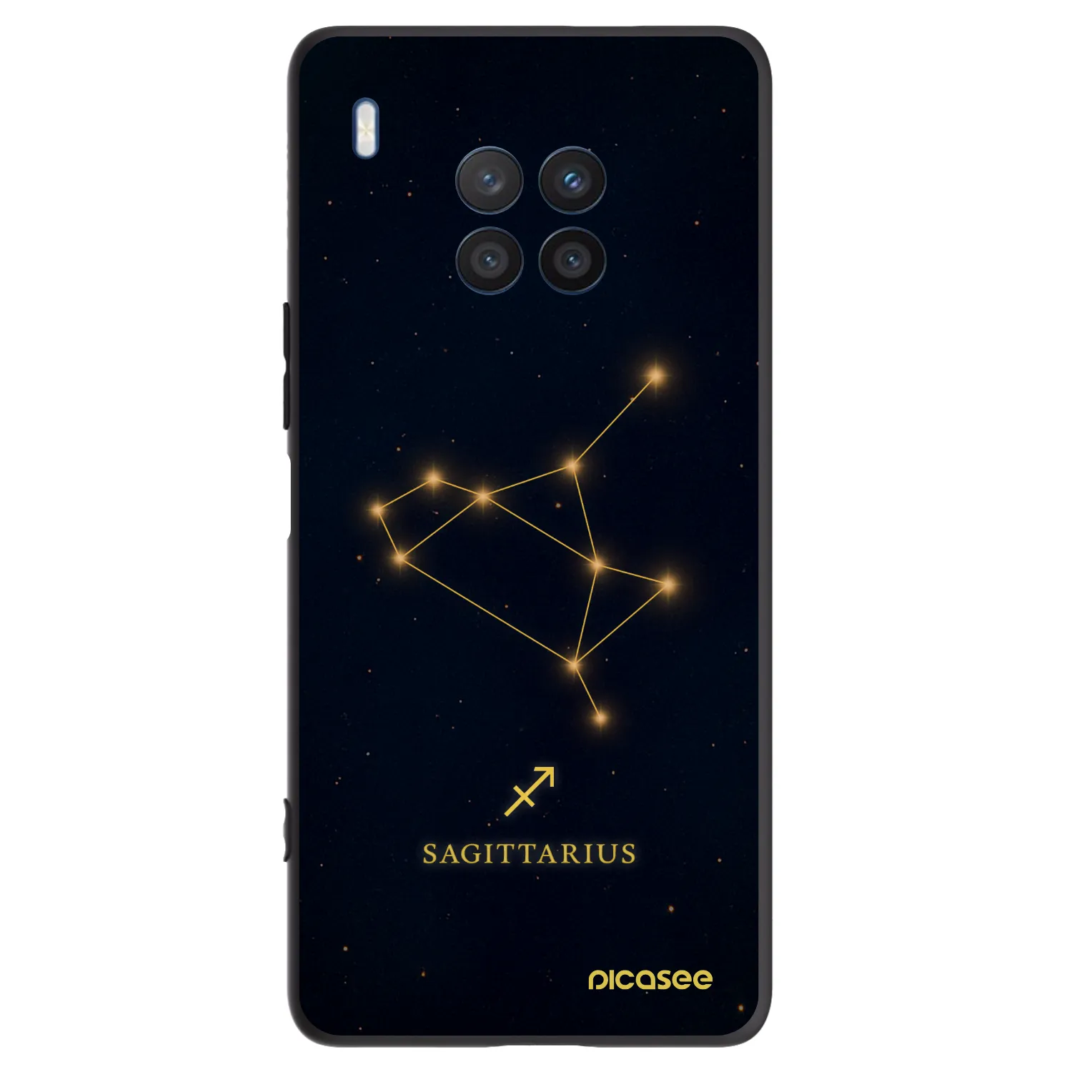 Picasee silikonový černý obal pro Honor 50 Lite - SAGITTARIUS