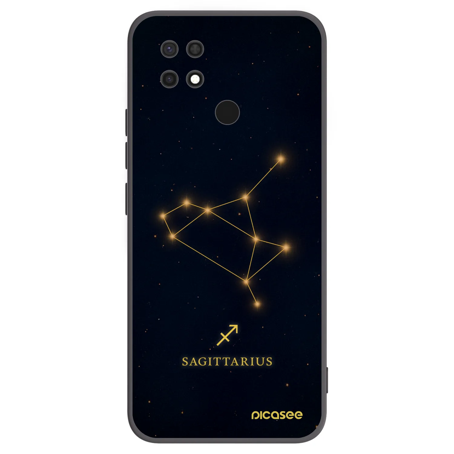 Picasee silikonový černý obal pro Xiaomi Redmi 10C - SAGITTARIUS