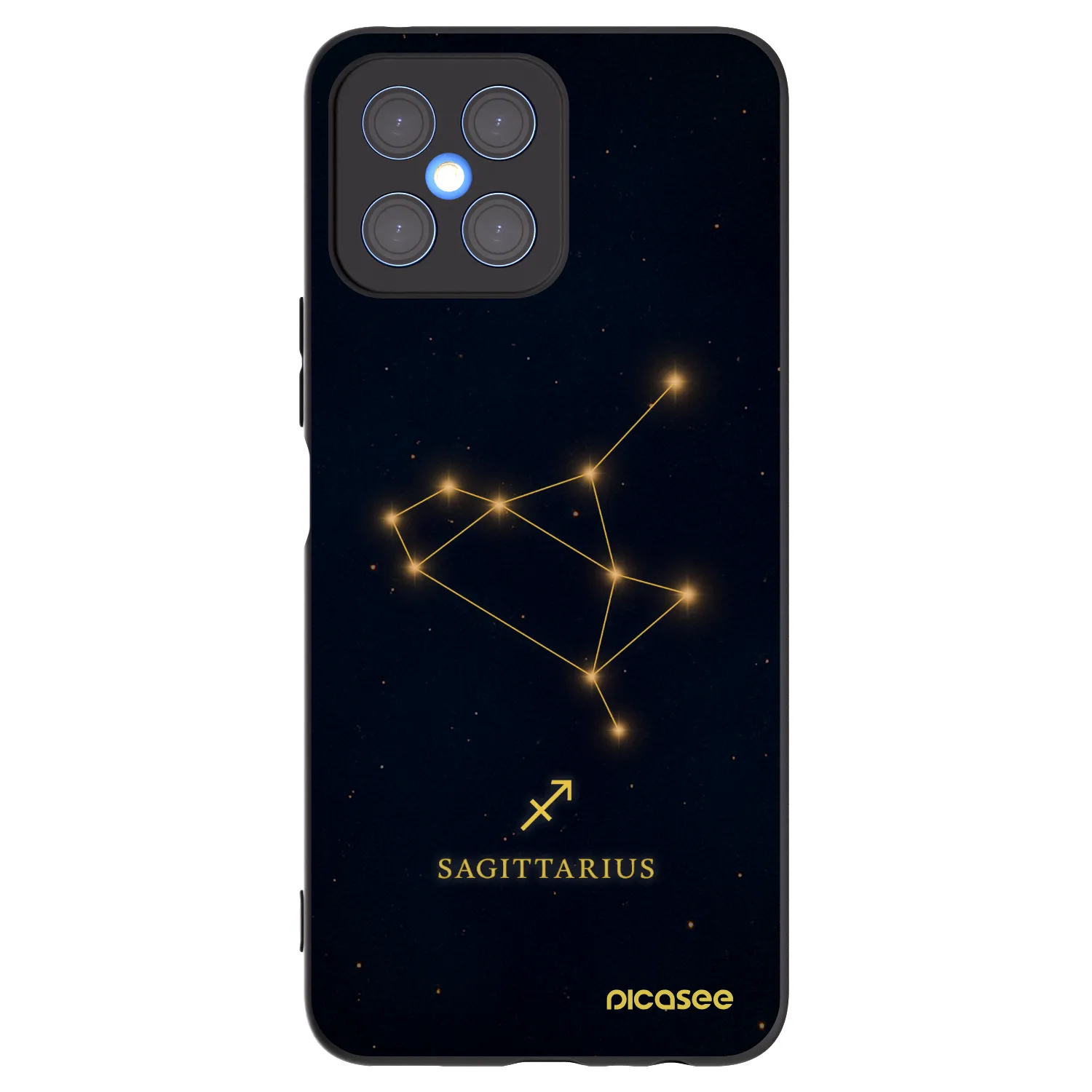 Picasee silikonový černý obal pro Honor X8 4G - SAGITTARIUS