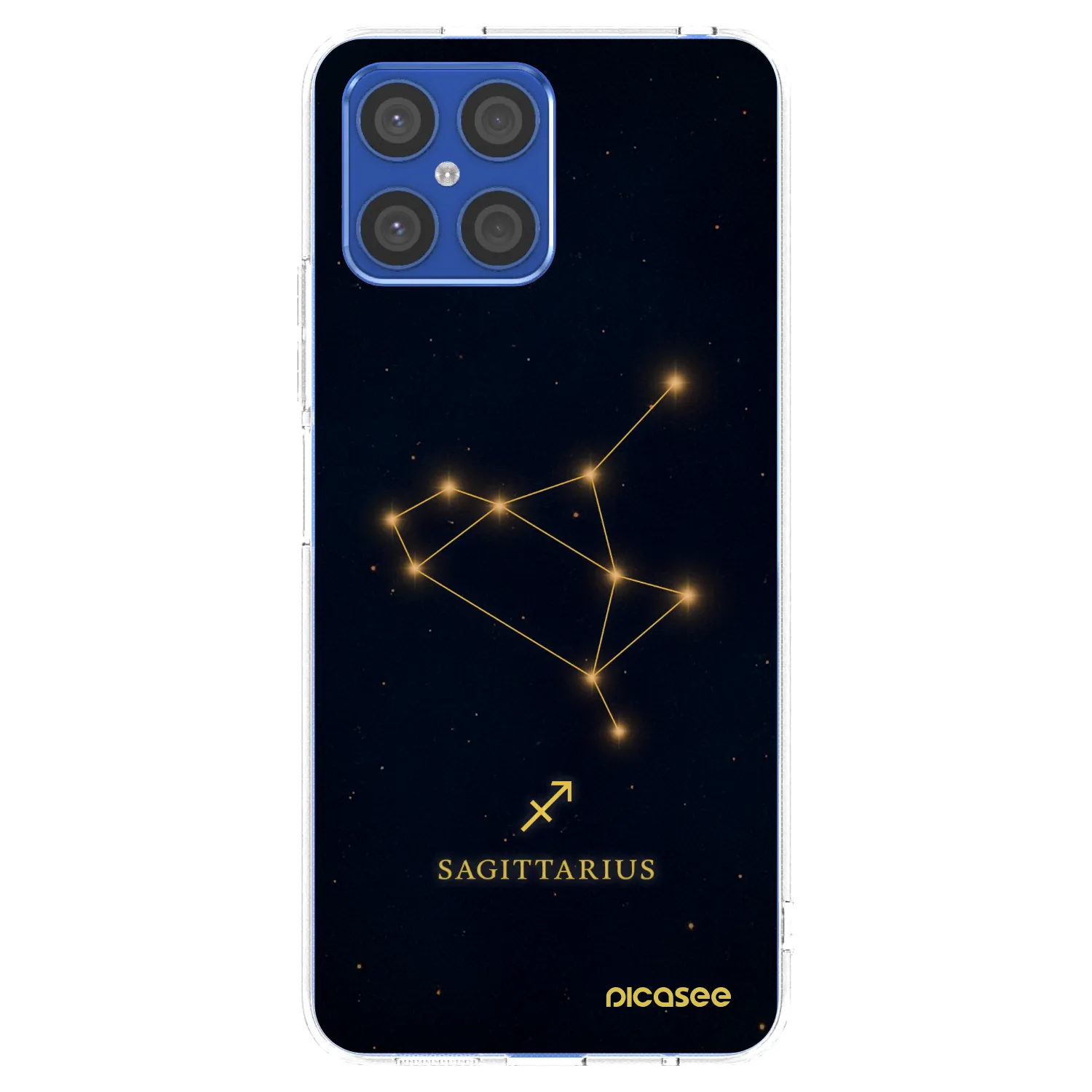 Picasee silikonový průhledný obal pro Honor X8 4G - SAGITTARIUS