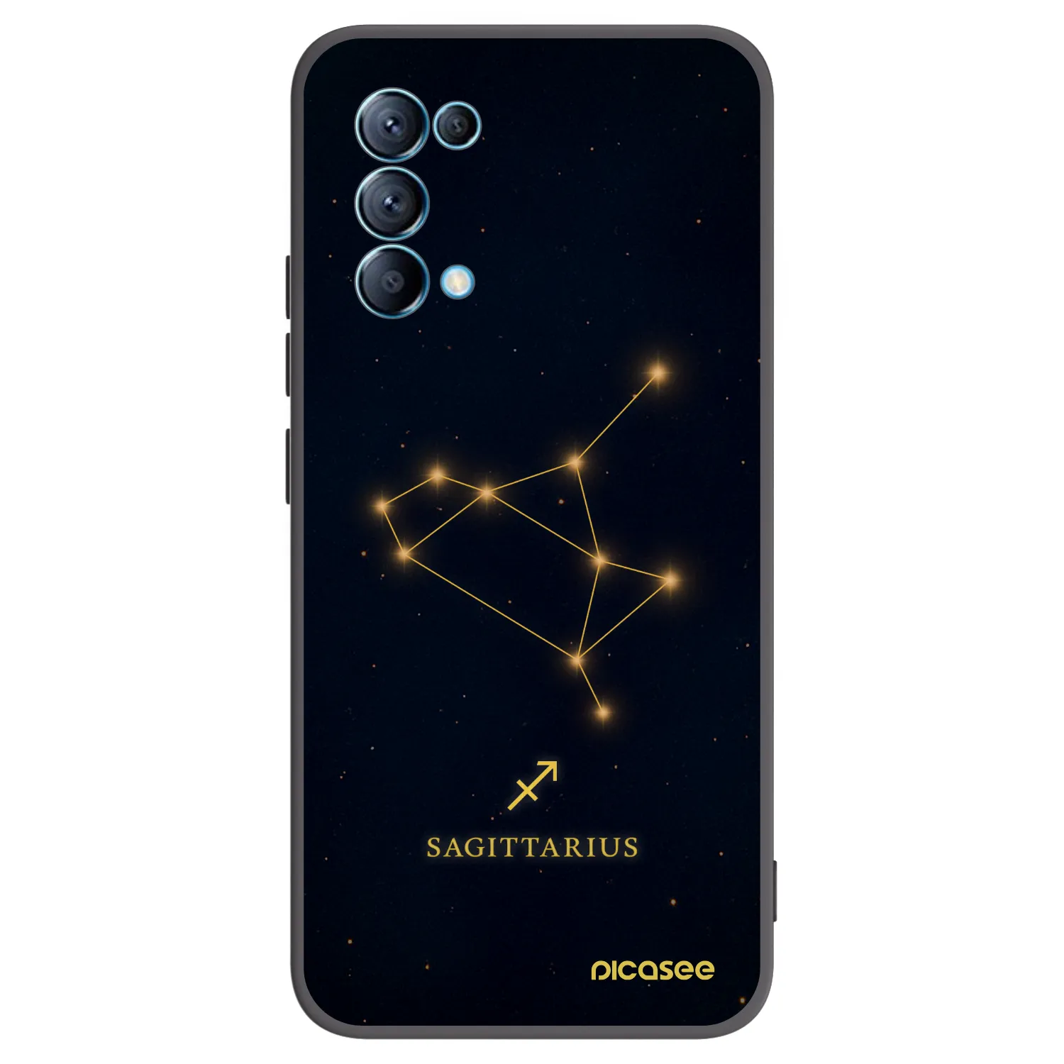 Picasee silikonový černý obal pro OPPO Reno 5 5G - SAGITTARIUS