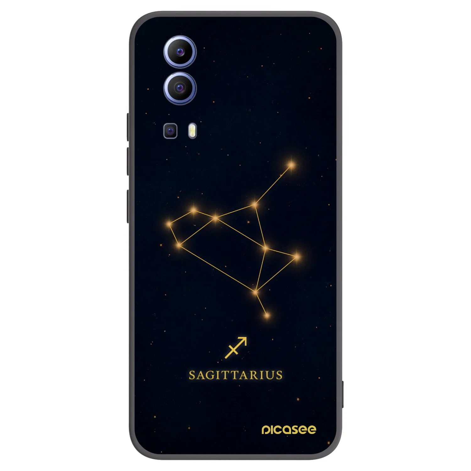 Picasee silikonový černý obal pro Vivo Y52 5G - SAGITTARIUS