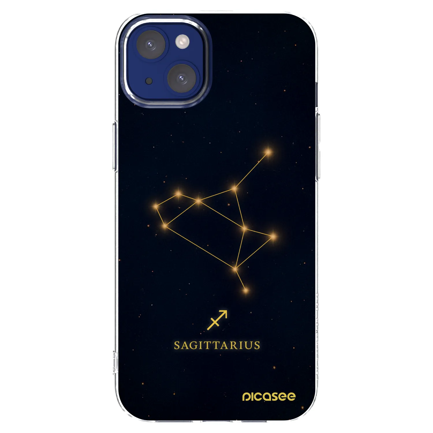 Picasee silikonový průhledný obal pro Apple iPhone 14 Plus - SAGITTARIUS