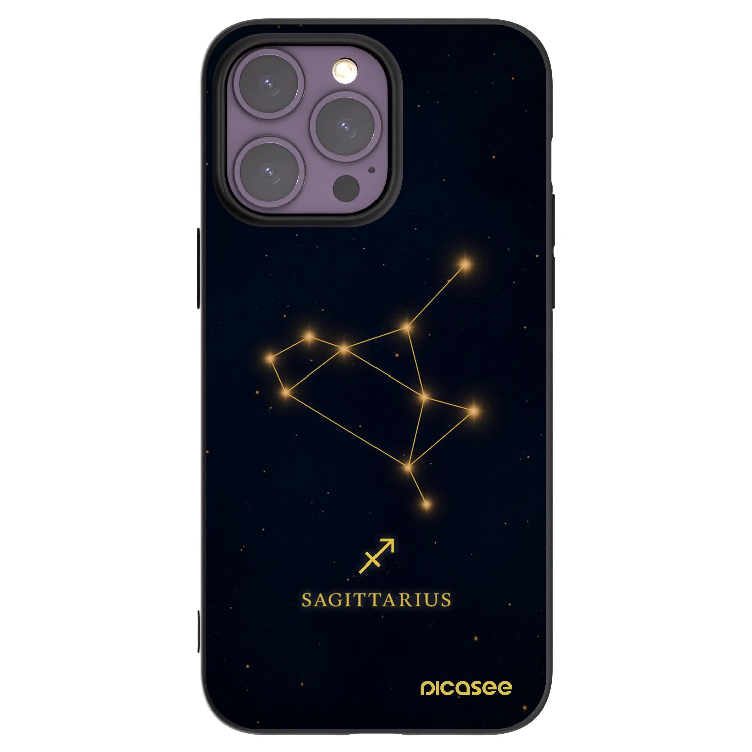 Picasee silikonový černý obal pro Apple iPhone 14 Pro Max - SAGITTARIUS