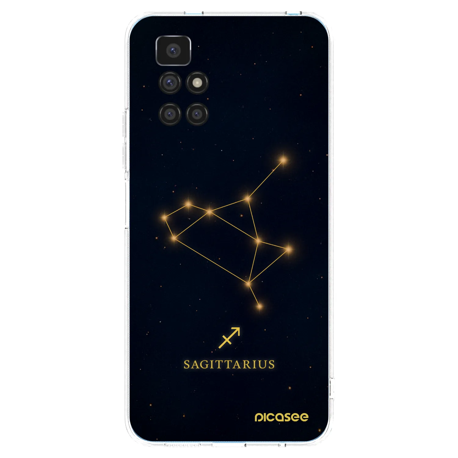 Picasee silikonový průhledný obal pro Xiaomi Redmi 10 (2022) - SAGITTARIUS