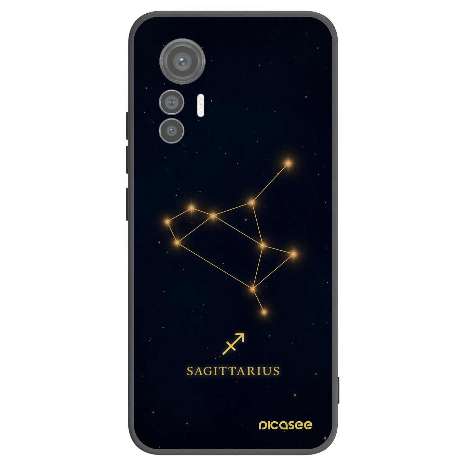 Picasee silikonový černý obal pro Xiaomi 12 Lite - SAGITTARIUS