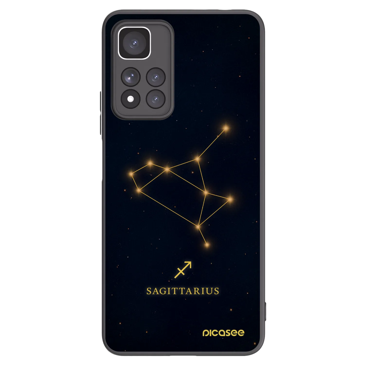 Picasee silikonový černý obal pro Xiaomi Redmi Note 11 Pro+ 5G - SAGITTARIUS