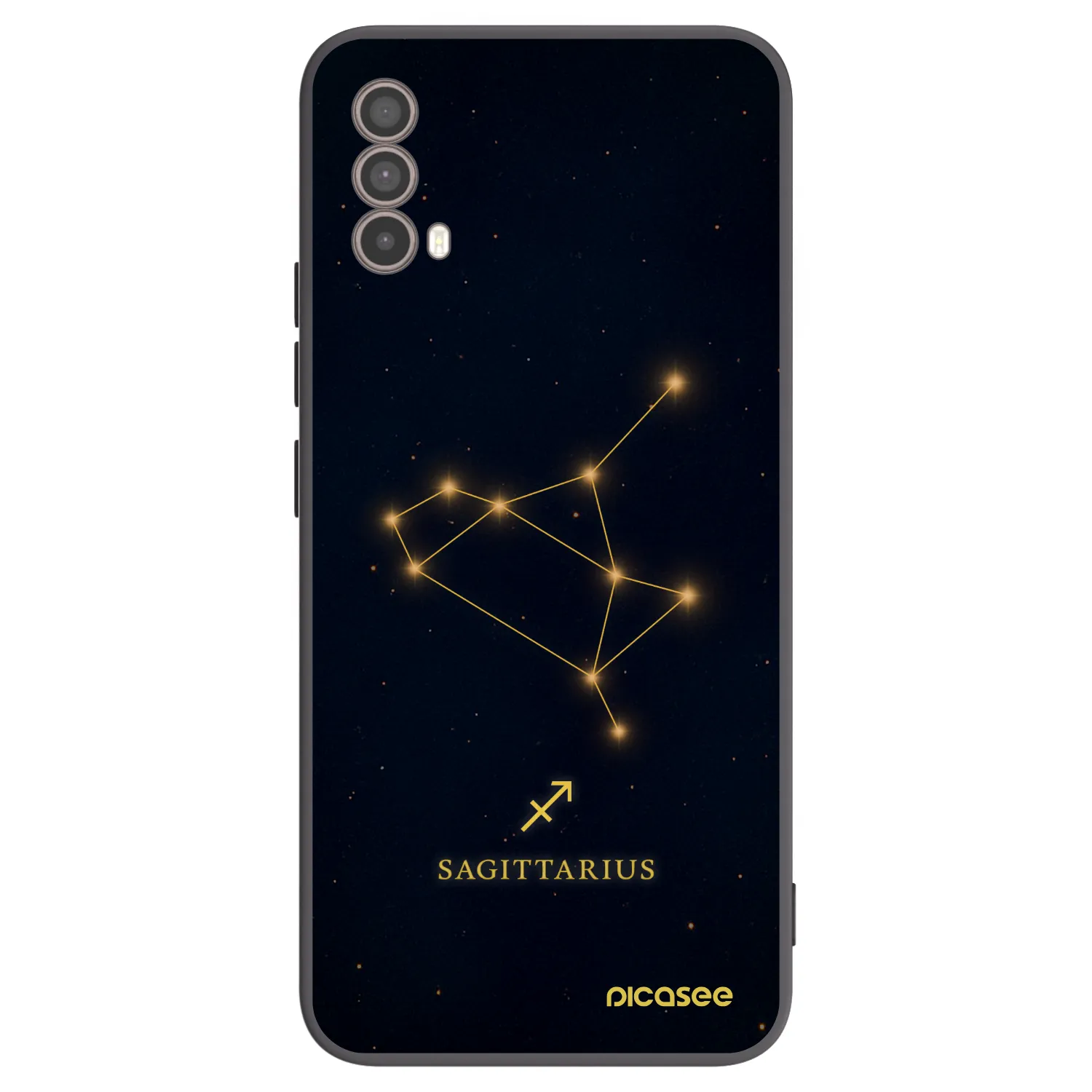 Picasee silikonový černý obal pro Motorola Moto E40 - SAGITTARIUS