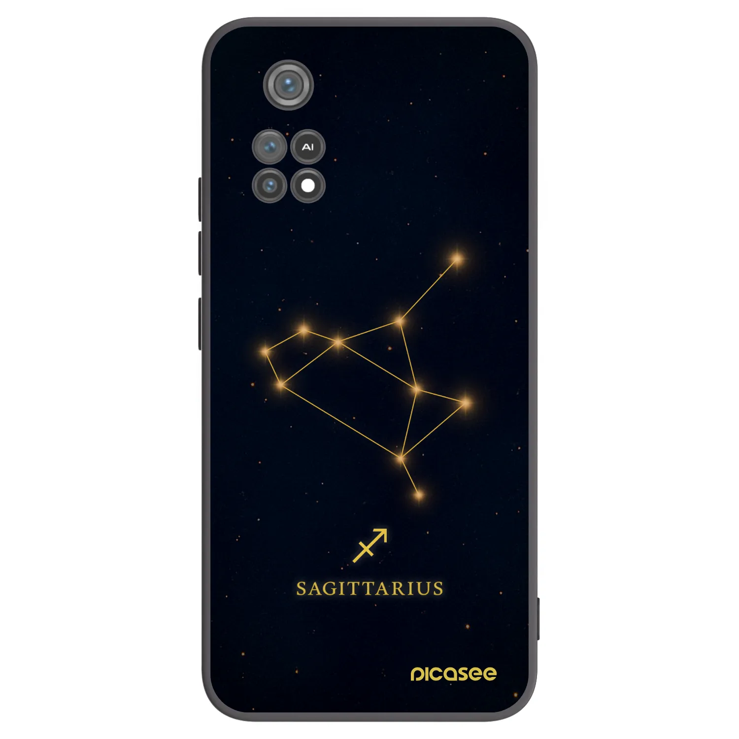 Picasee silikonový černý obal pro Xiaomi Poco M4 Pro - SAGITTARIUS