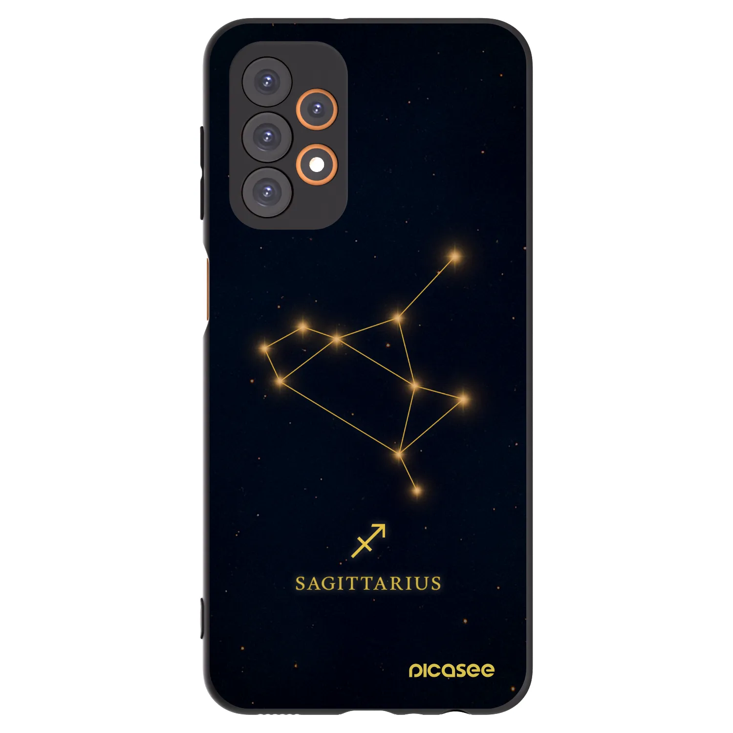 Picasee silikonový černý obal pro Samsung Galaxy A23 A236B 5G - SAGITTARIUS