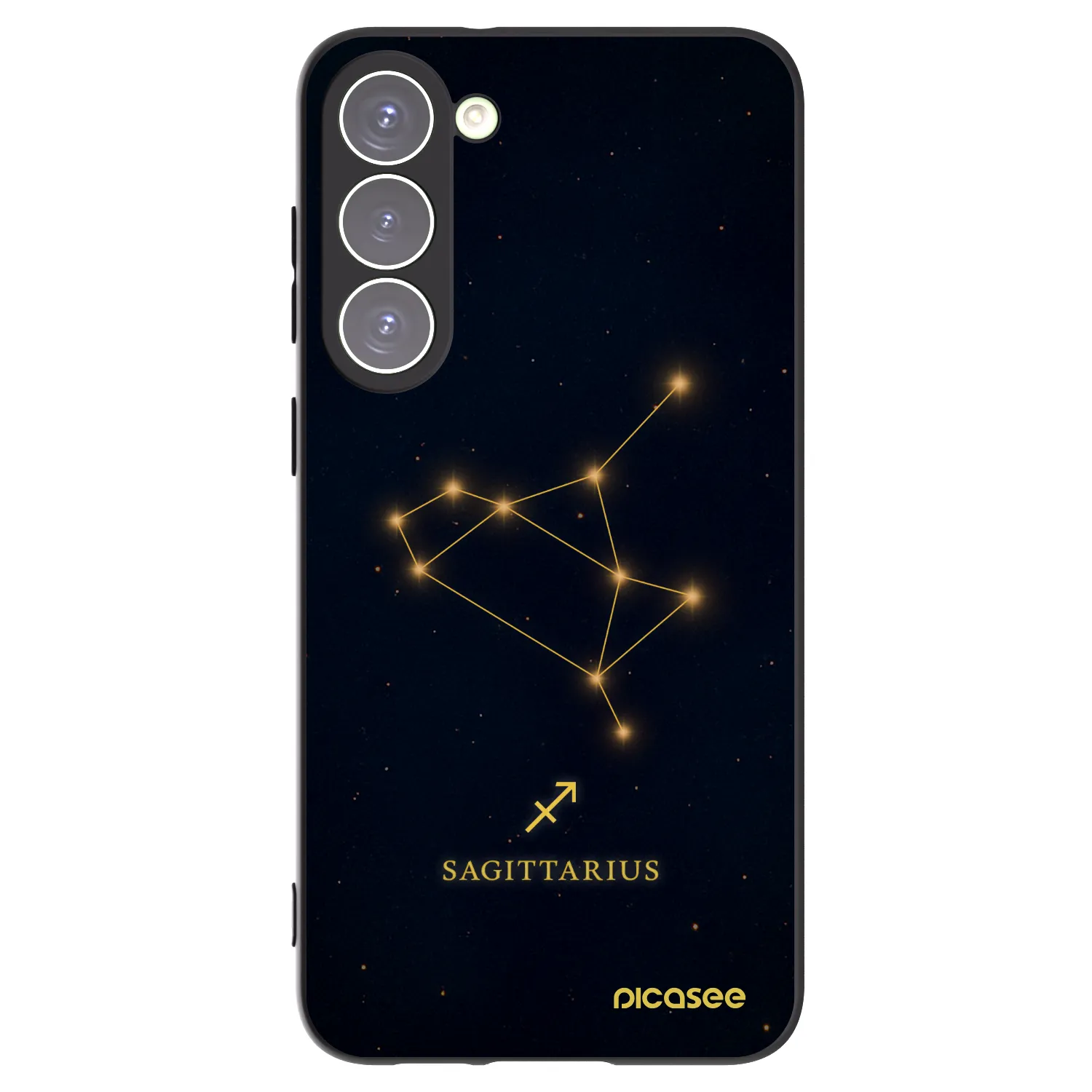 Picasee silikonový černý obal pro Samsung Galaxy S23+ 5G - SAGITTARIUS