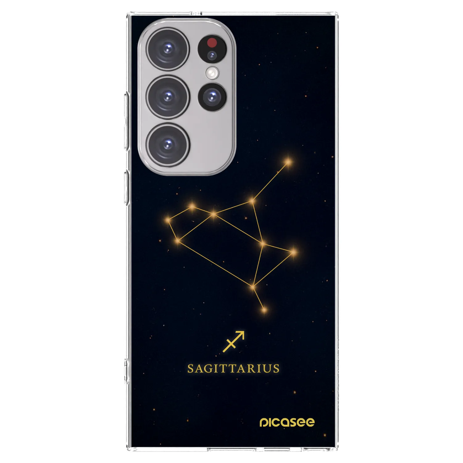 Picasee silikonový průhledný obal pro Samsung Galaxy S23 Ultra 5G - SAGITTARIUS
