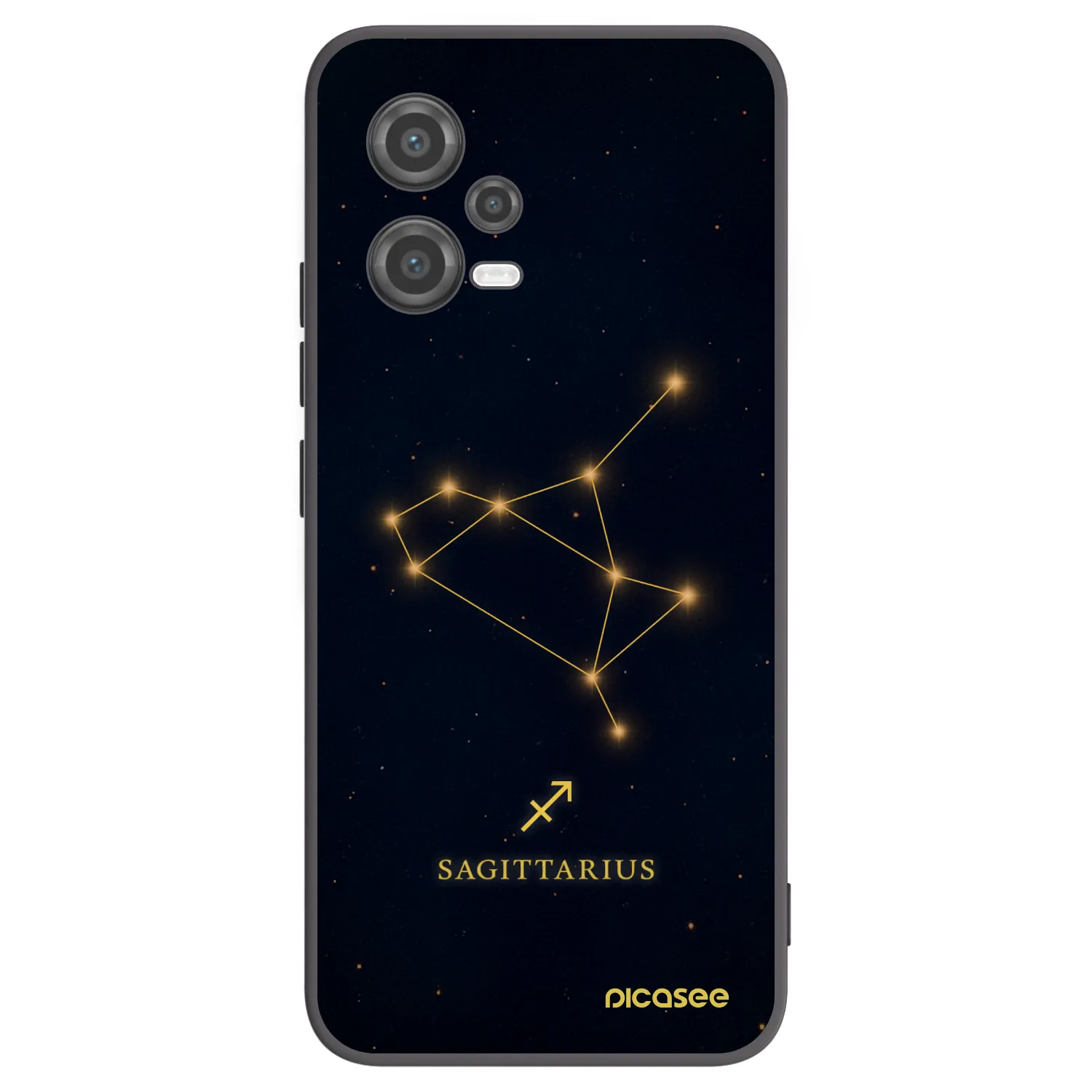 Picasee silikonový černý obal pro Xiaomi Poco X5 - SAGITTARIUS