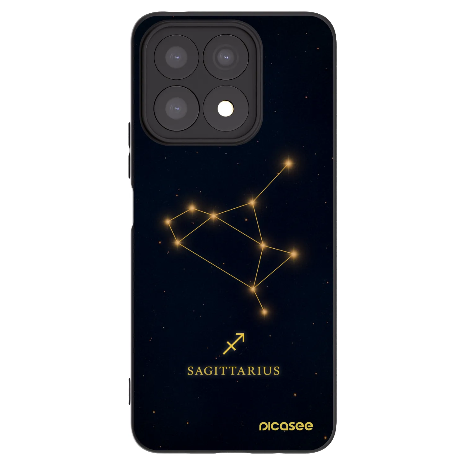 Picasee silikonový černý obal pro Honor X8a - SAGITTARIUS