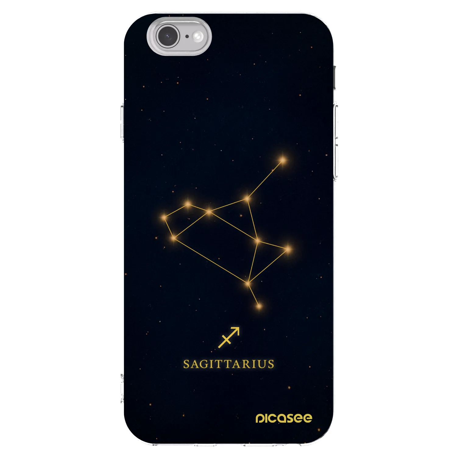 Picasee silikonový průhledný obal pro Apple iPhone 6/6S - SAGITTARIUS