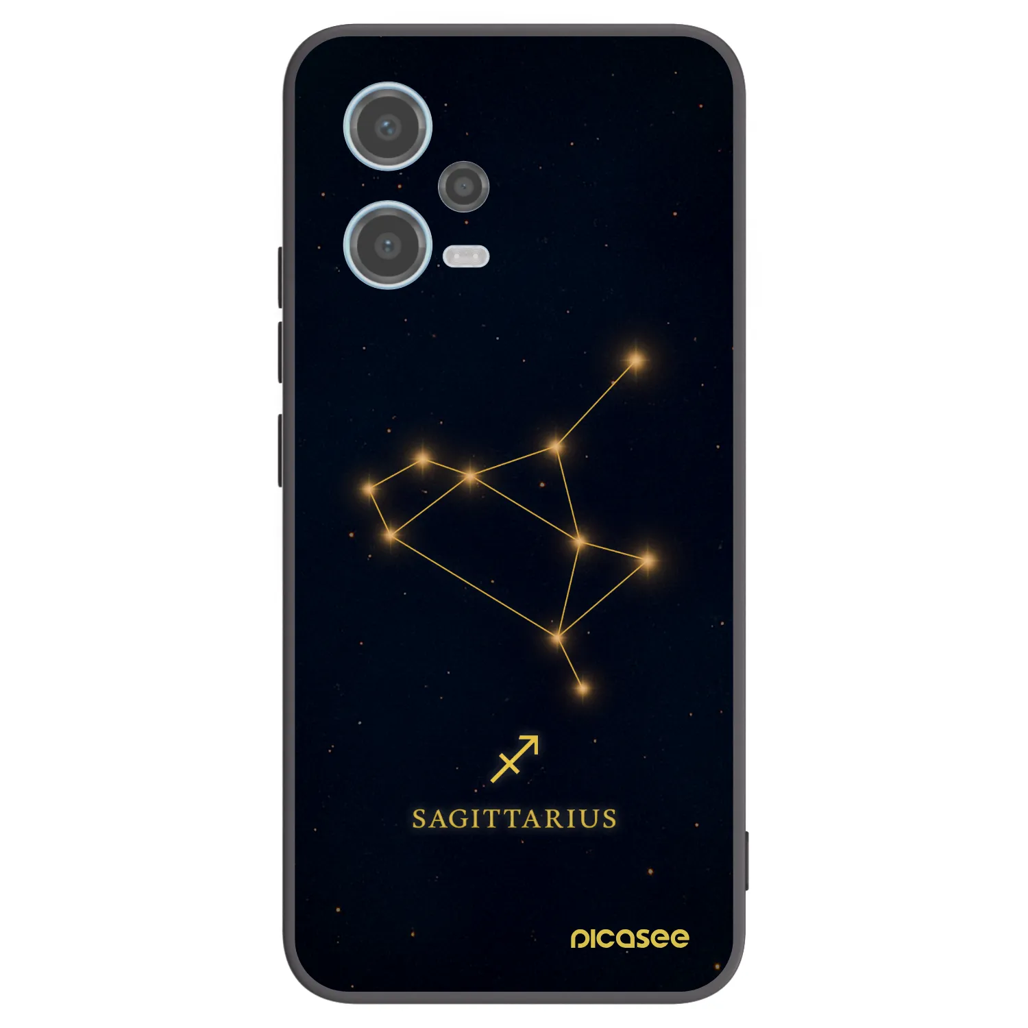 Picasee silikonový černý obal pro Xiaomi Redmi Note 12 5G - SAGITTARIUS