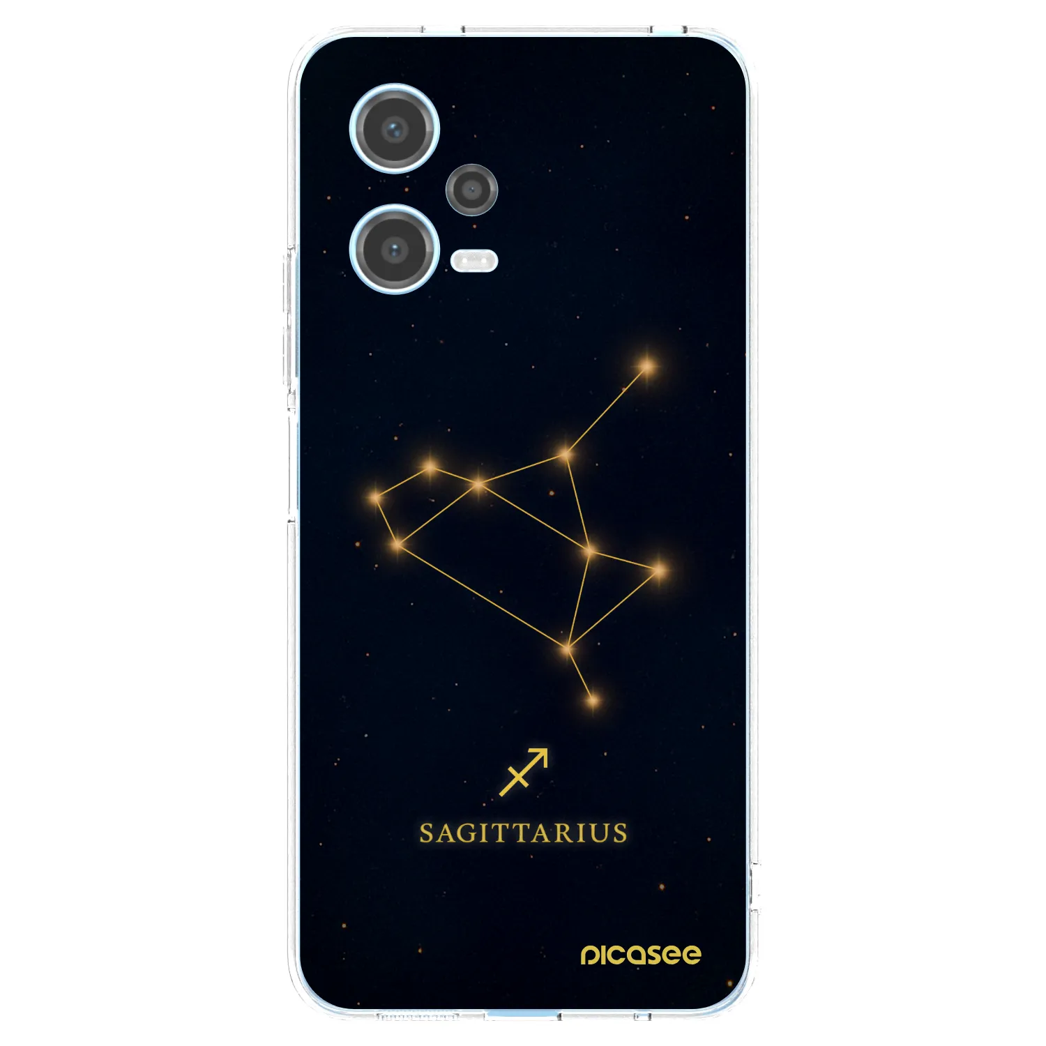 Picasee silikonový průhledný obal pro Xiaomi Redmi Note 12 5G - SAGITTARIUS