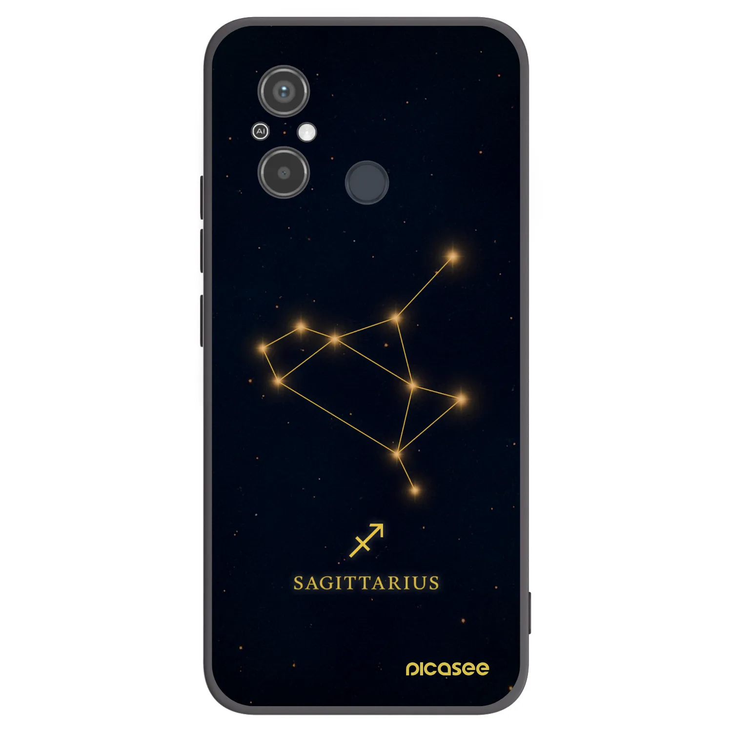 Picasee silikonový černý obal pro Xiaomi Redmi 12C - SAGITTARIUS