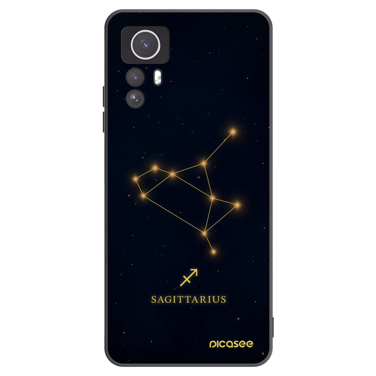 Picasee silikonový černý obal pro Xiaomi Redmi Note 12S - SAGITTARIUS