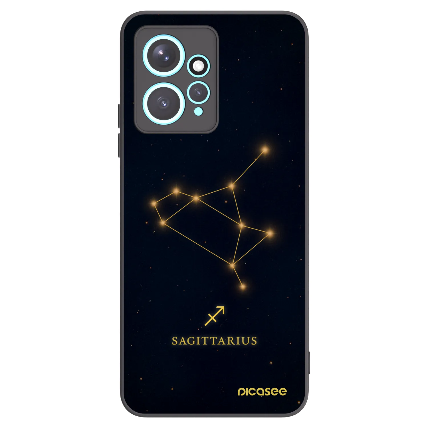 Picasee silikonový černý obal pro Xiaomi Redmi Note 12 4G - SAGITTARIUS