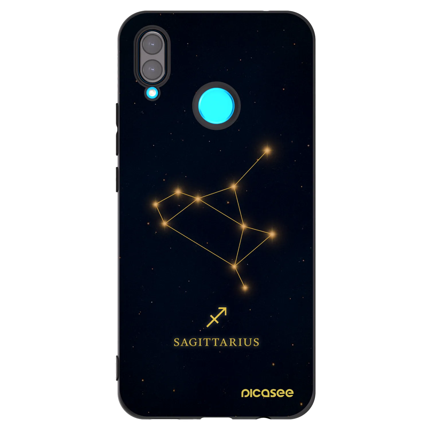 Picasee silikonový černý obal pro Huawei Nova 3 - SAGITTARIUS